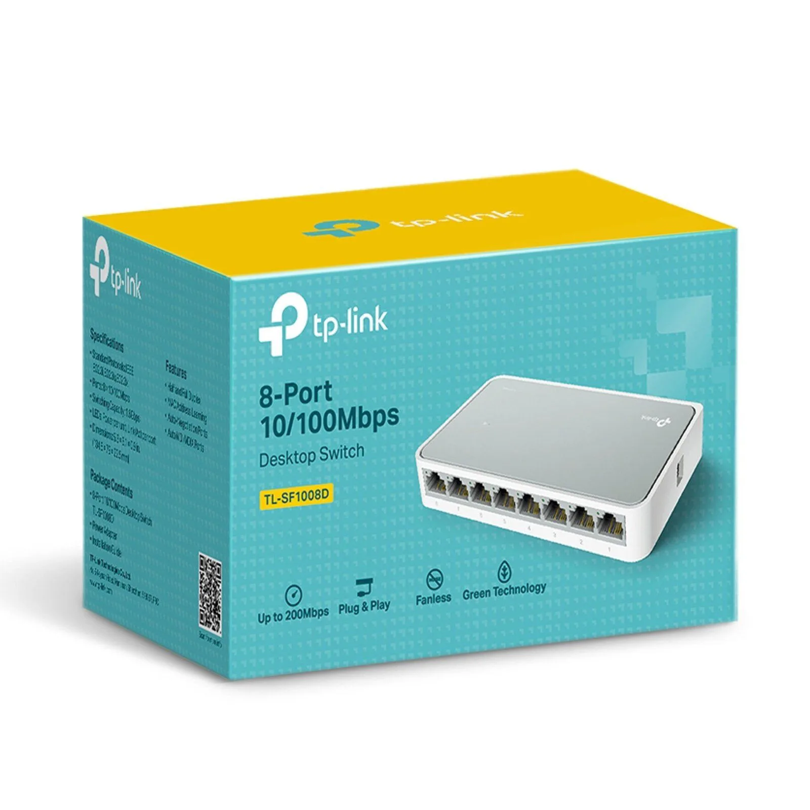 سويتش مكتبي TP-Link TL-SF1008D بثمانية منافذ 10/100 ميجابت/ث