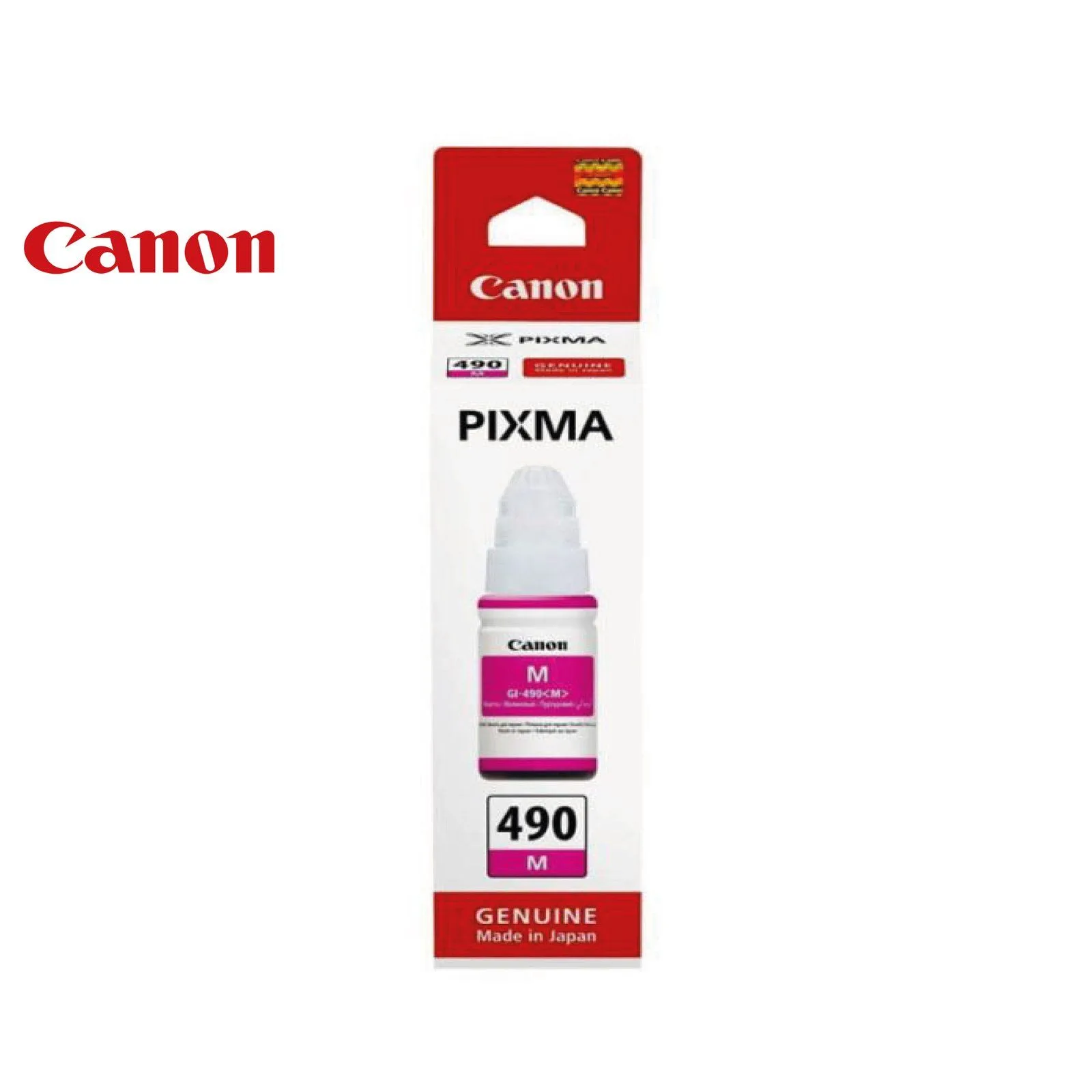 عبوة حبر Canon GI-490M أصلية سعة 70 مل - أرجواني