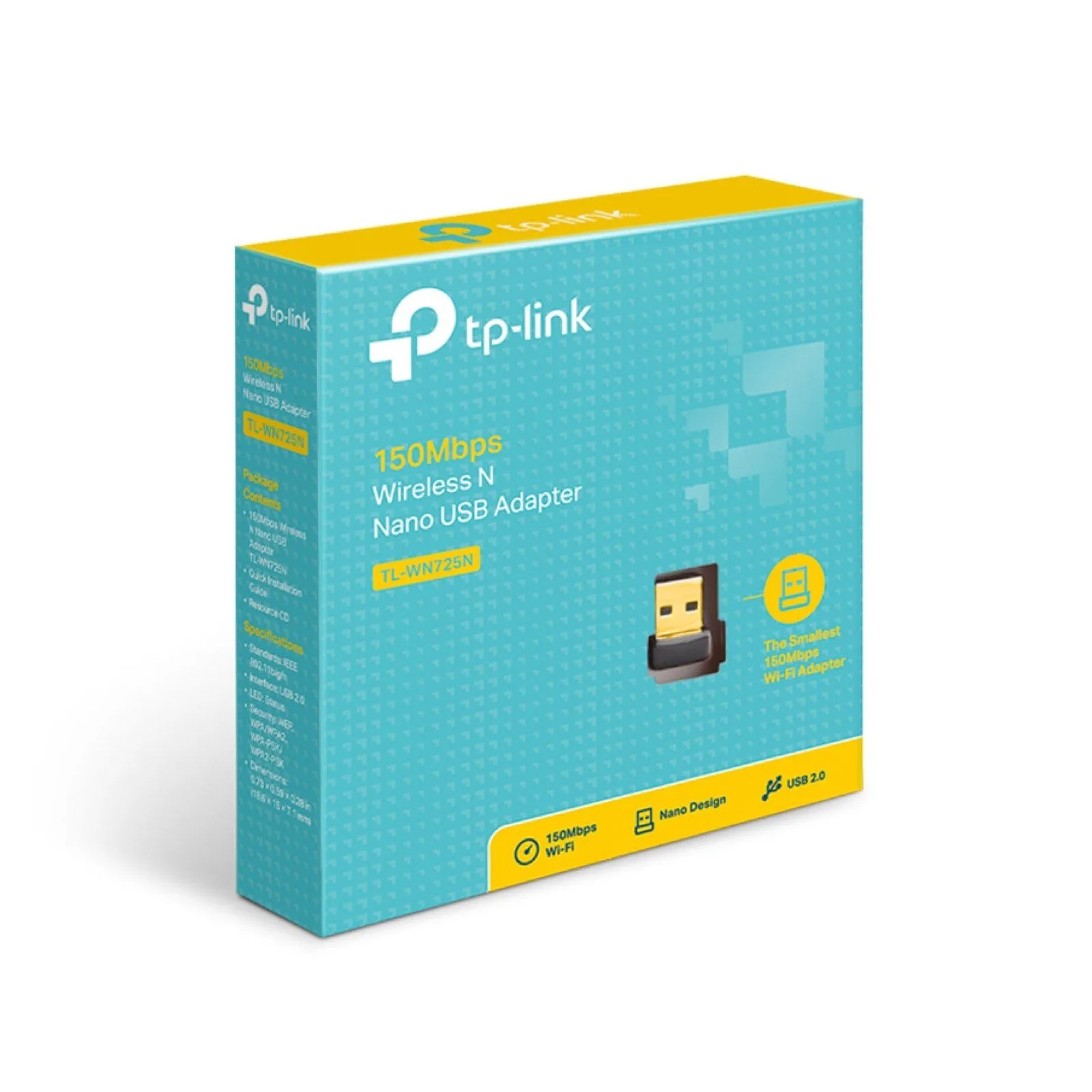 محوّل USB لاسلكي صغير TP-Link TL-WN725N بسرعة 150 ميجابت/ث