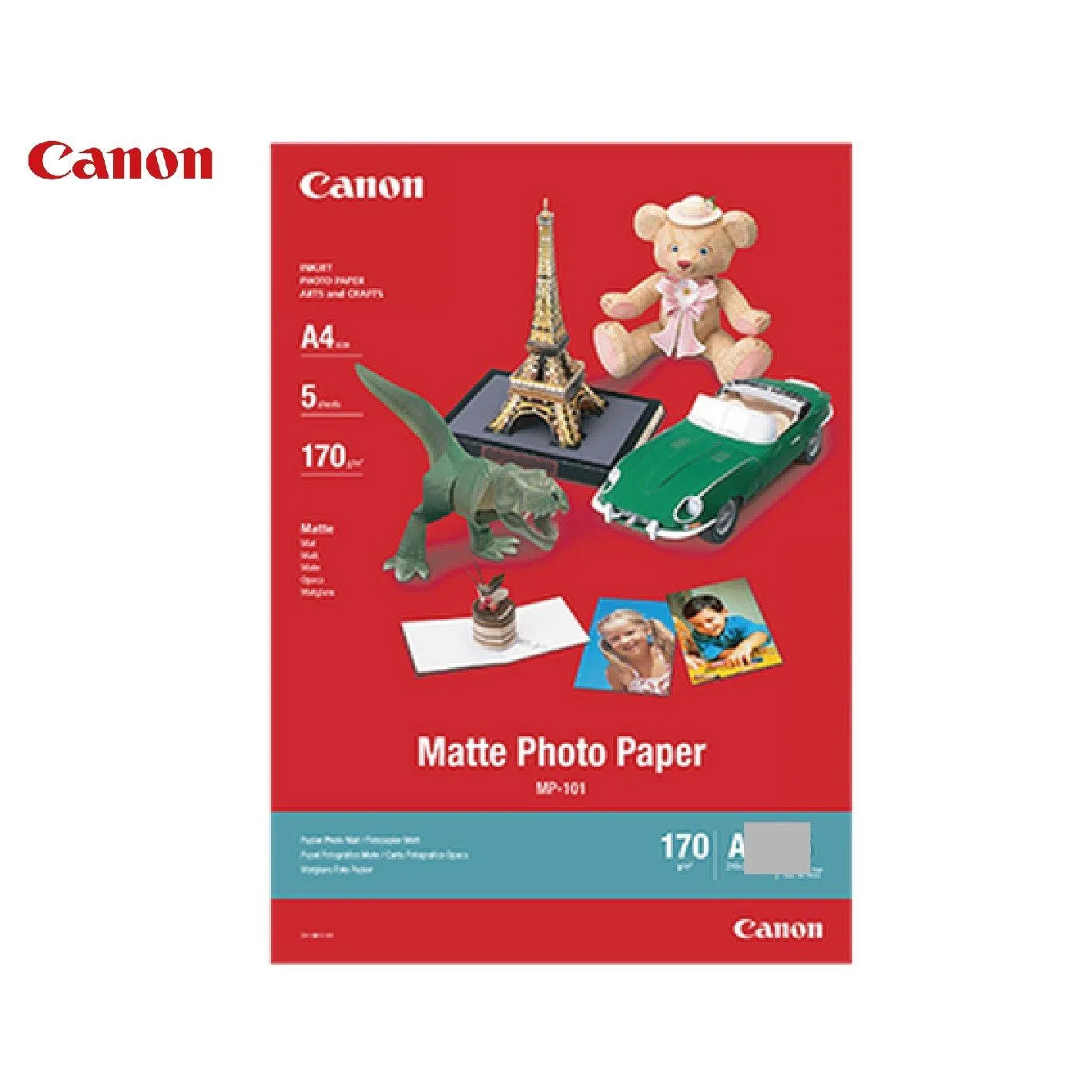 ورق صور Canon مطفي A4 بوزن 170 غرام - 5 أوراق - MP-101