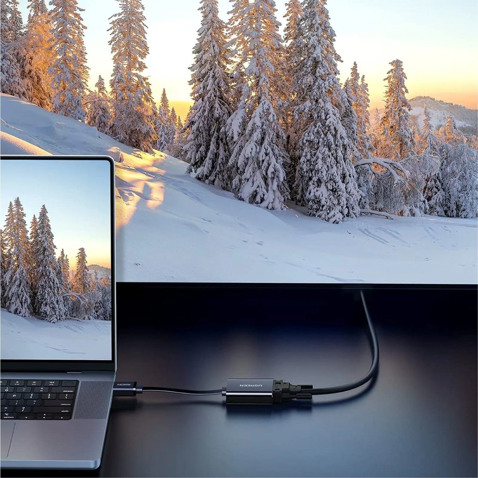 محوّل UGREEN من HDMI إلى VGA - 40248