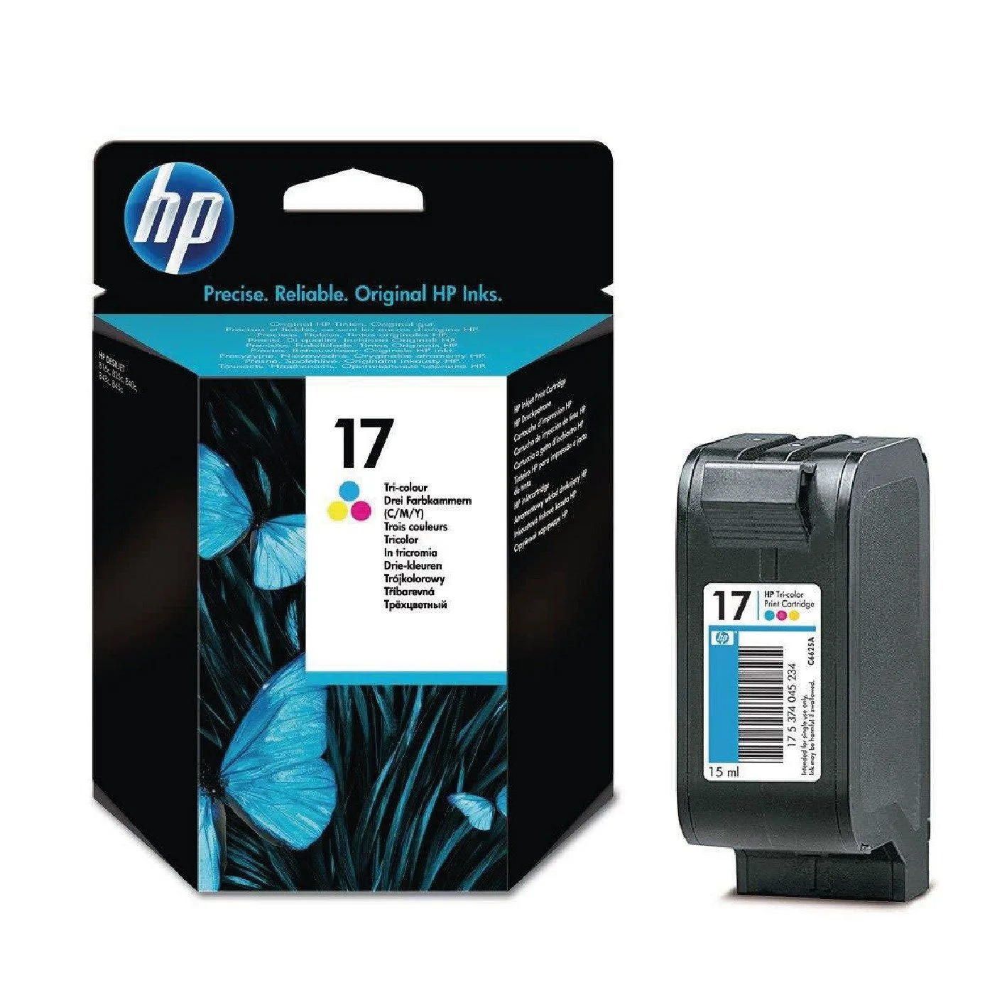 HP 17 Tri-Color Original Ink Cartridge - C9352AA