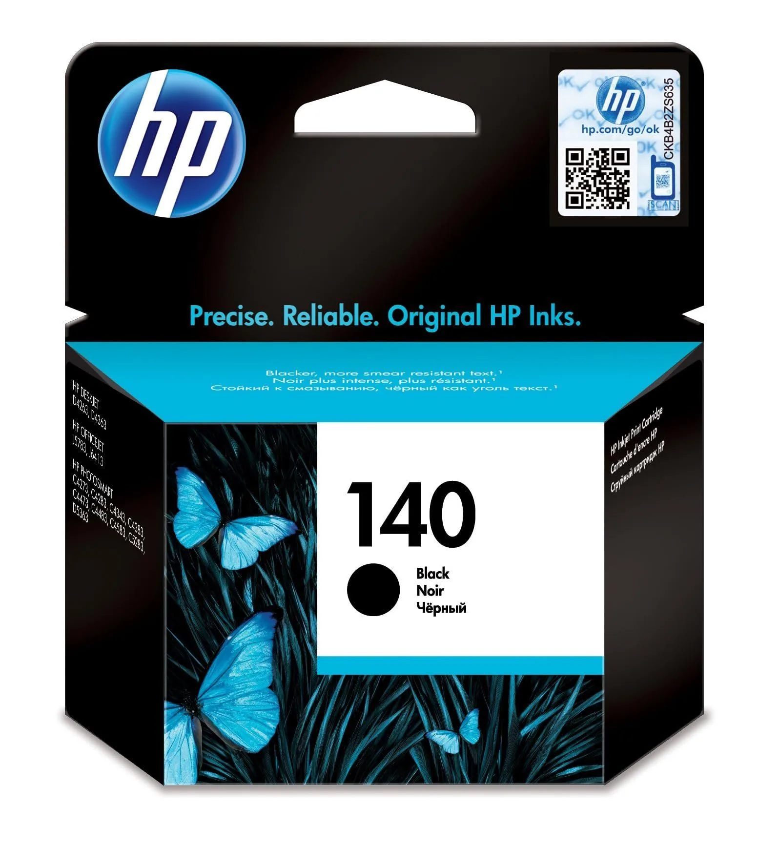 HP 140 Black Original Ink Cartridge - CB335HE