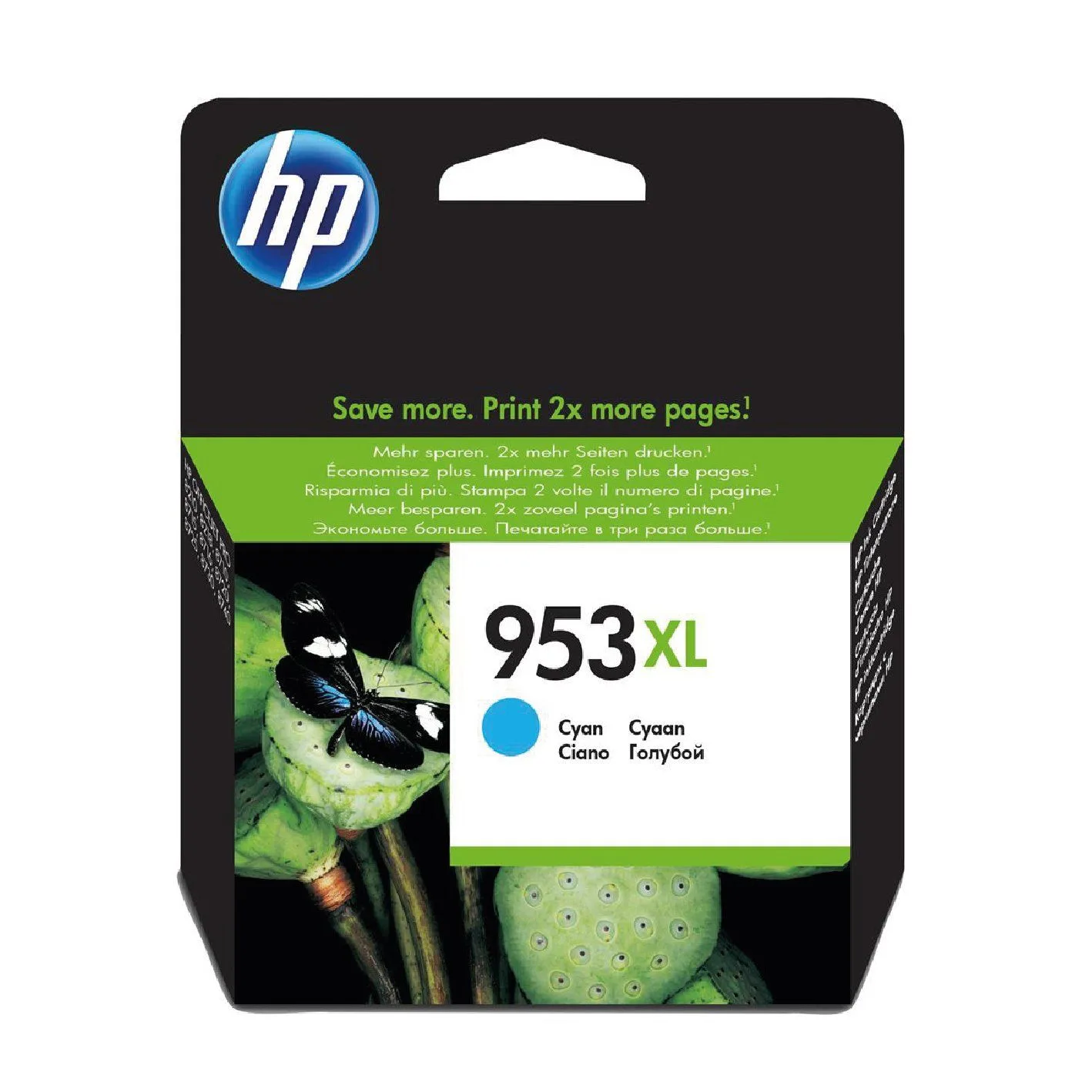 خرطوشة حبر HP 953XL أصلية - سماوي - F6U16AE