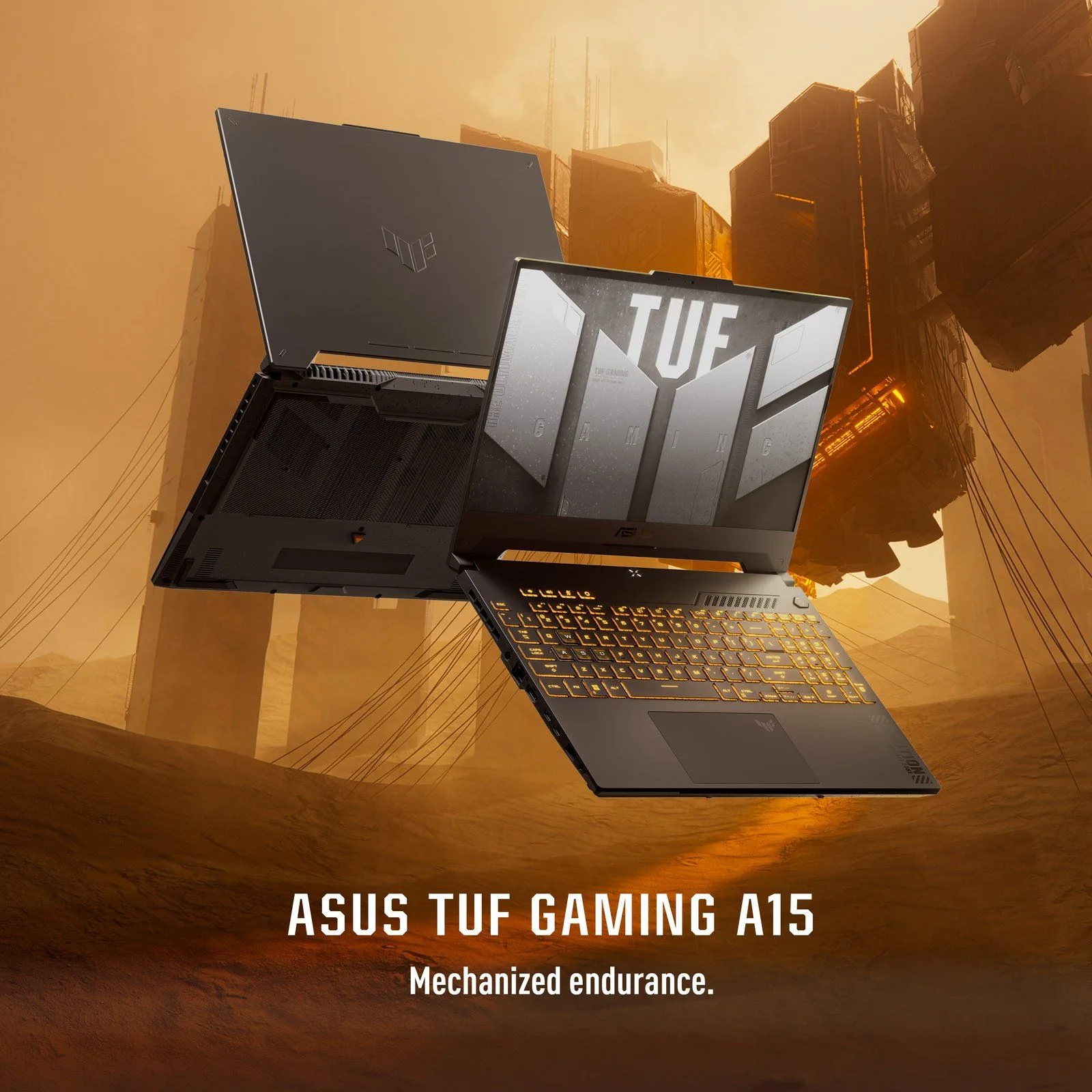 لابتوب ألعاب ASUS TUF Gaming A15 FA507NVR-LP129 بمعالج AMD Ryzen 7، كرت Nvidia RTX 4060 8GB، رام 16GB DDR5، SSD NVMe سعة