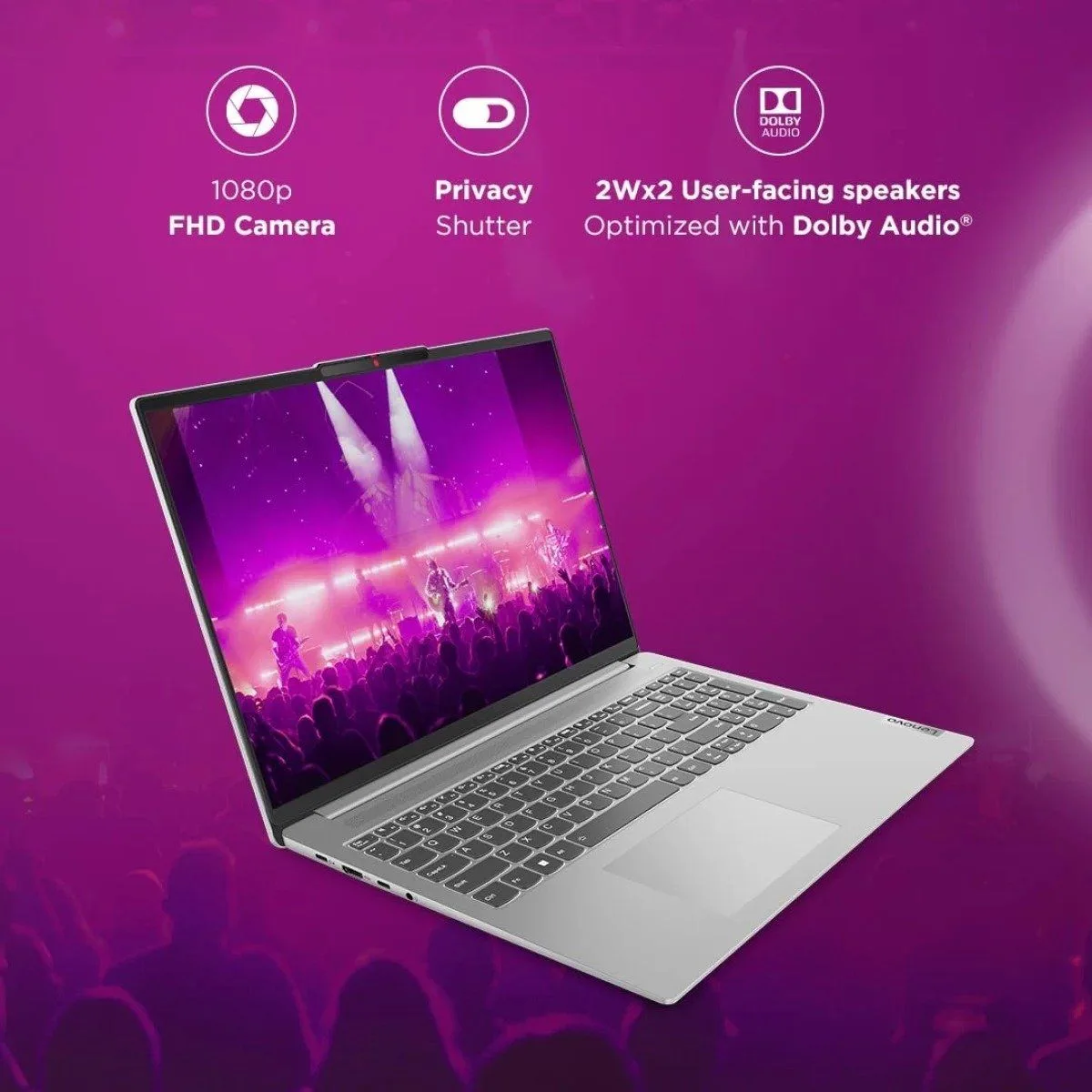 لابتوب Lenovo IdeaPad Slim 3 بمعالج Intel Core i7 الجيل 13، رام 8GB DDR4، SSD NVMe سعة 512GB، شاشة 15.6 بوصة FHD (2024)