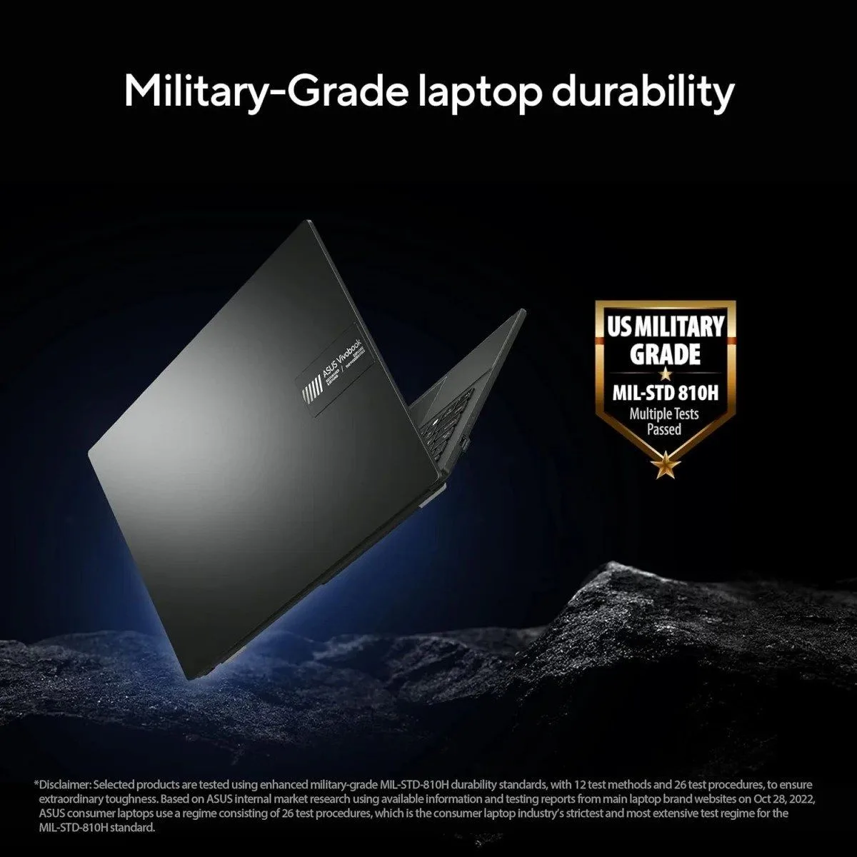 لابتوب ASUS Vivobook Go 15 بمعالج AMD Ryzen 5، رام 8GB DDR5، SSD NVMe M.2 سعة 512GB، شاشة 15.6 بوصة FHD