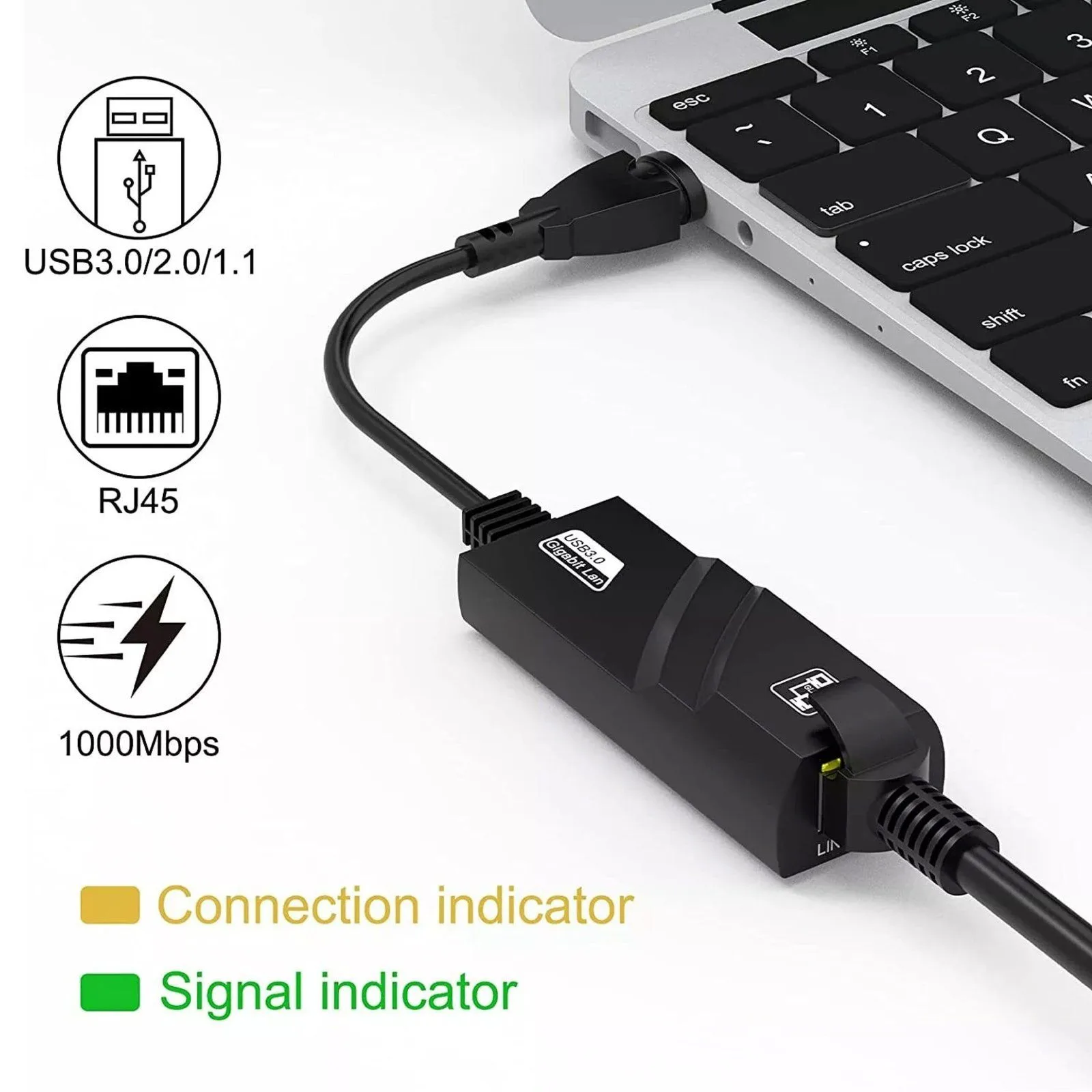 محوّل إيثرنت بمنفذ USB 3.0 - AYTC