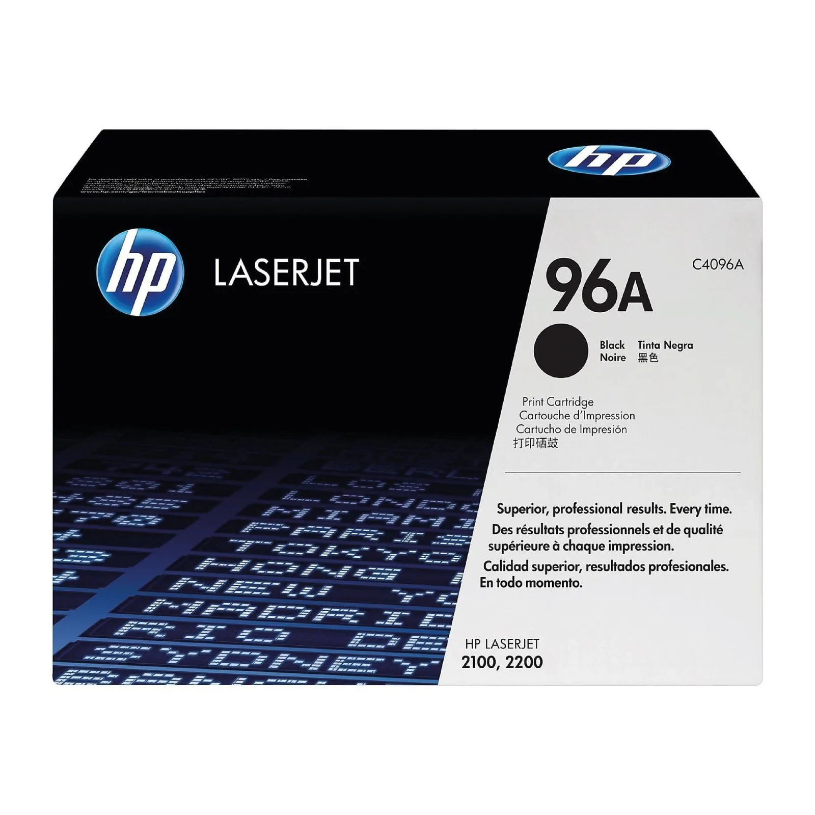 HP 96A Black Original Laser Toner Cartridge - C4096A