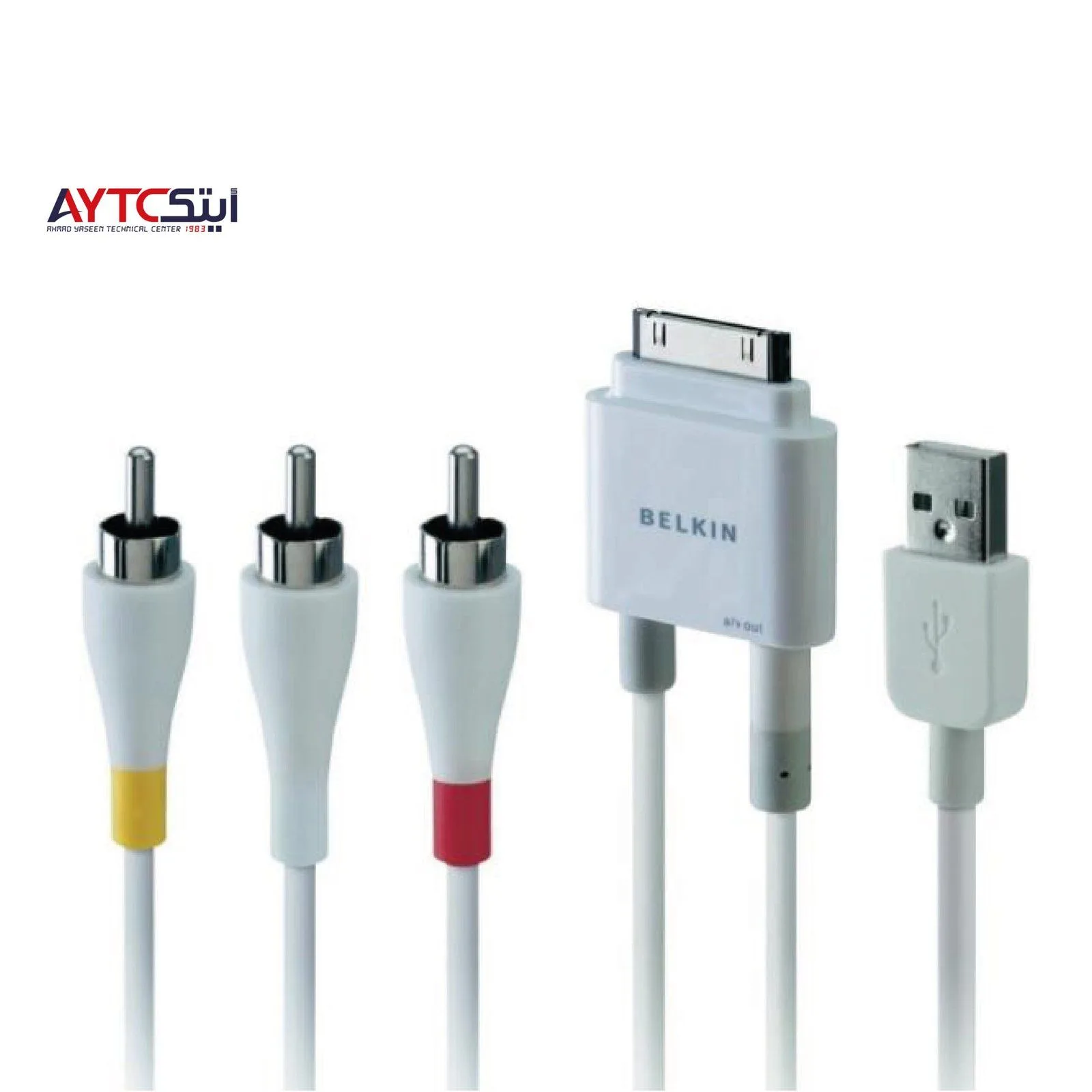 Apple 30pin Video Cable AV-TV 3RCA/AUX (iPad/iPhone/iPod) BELKIN