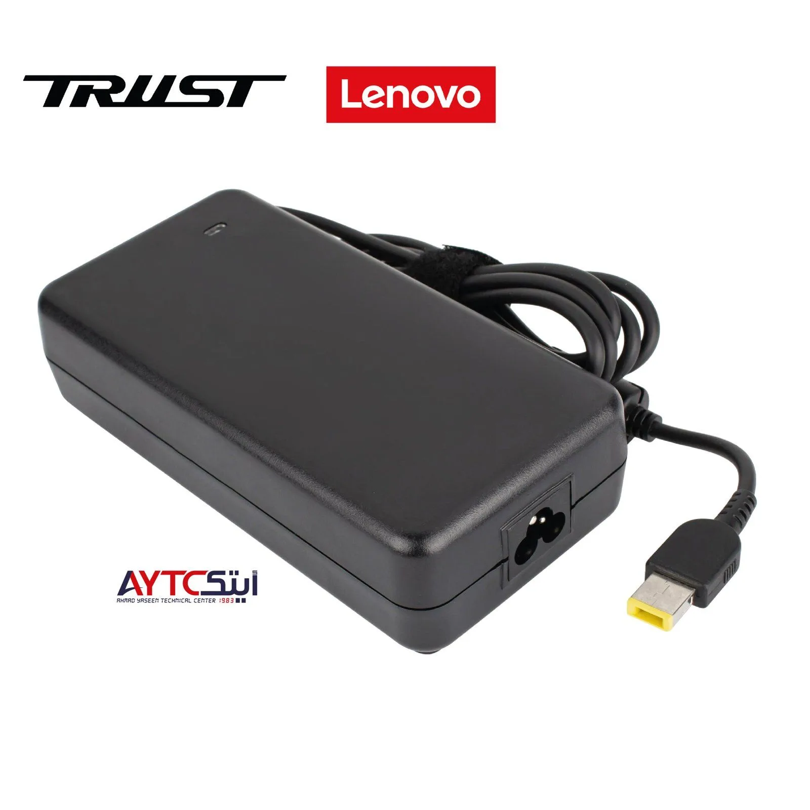 شاحن لابتوب متوافق A+ Trust لأجهزة Lenovo قدرة 90 واط 20 فولت - 3.25/4.5 أمبير / رأس USB أصفر