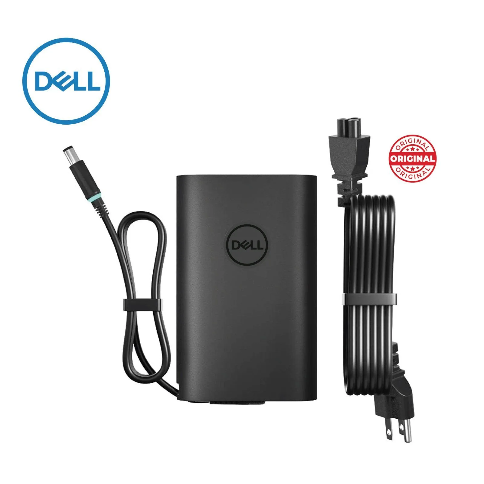 شاحن لابتوب DELL أصلي قدرة 90 واط 19.5 فولت - 4.62 أمبير / رأس 7.4×5.0 ملم
