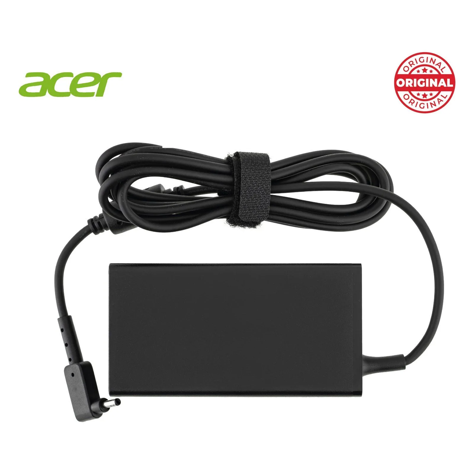 شاحن لابتوب ACER أصلي قدرة 65 واط 19 فولت - 3.42 أمبير / رأس رفيع