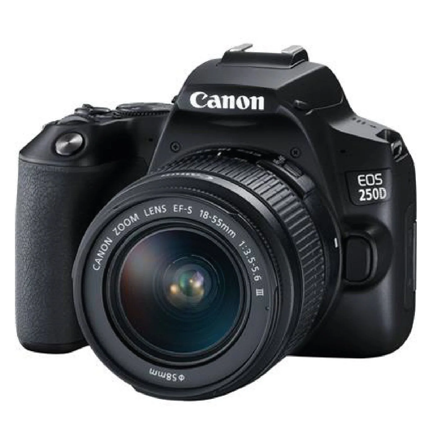 كاميرا Canon EOS 250D بدقة 24.1 ميجابكسل مع عدسة EF-S 18-55mm f/3.5-5.6 III