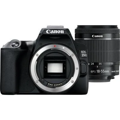 كاميرا Canon EOS 250D بدقة 24.1 ميجابكسل مع عدسة EF-S 18-55mm f/3.5-5.6 III