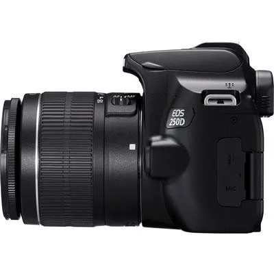 كاميرا Canon EOS 250D بدقة 24.1 ميجابكسل مع عدسة EF-S 18-55mm f/3.5-5.6 III