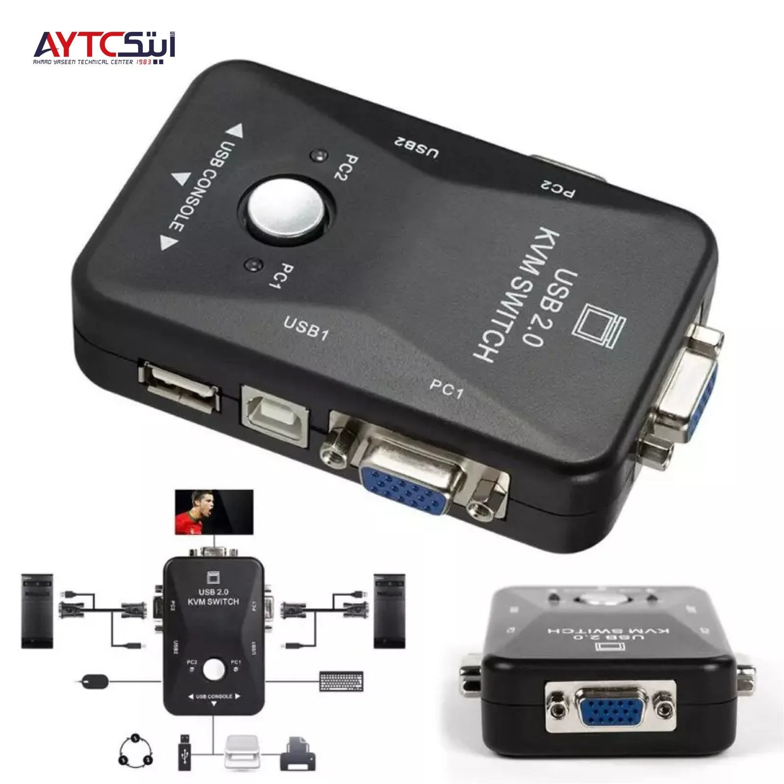 سويتش KVM بمنفذ VGA