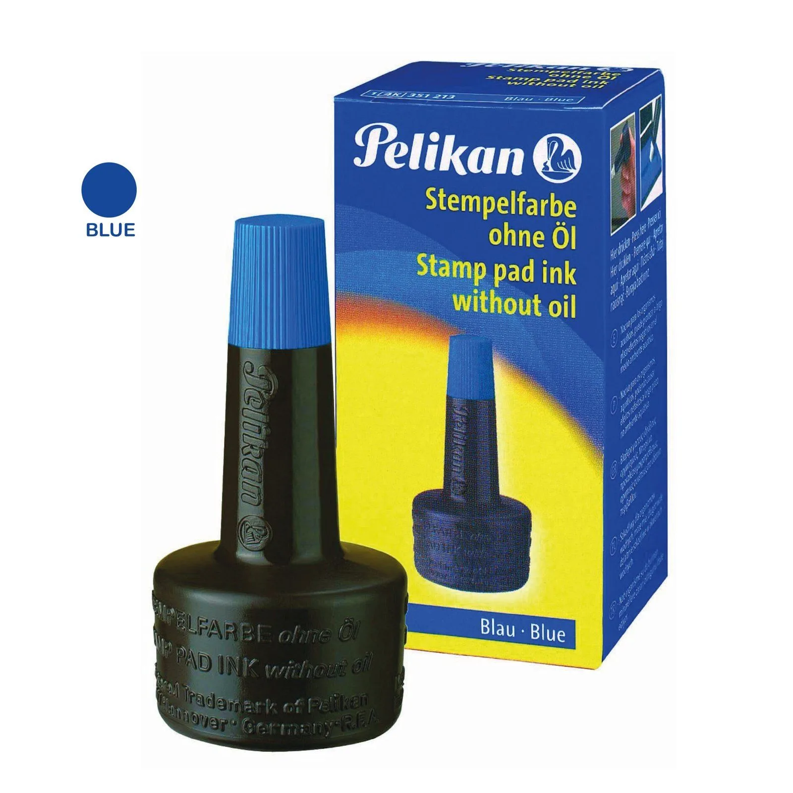 Pelikan STAMP PAD INK BLUE COLOR High Quality 30ML