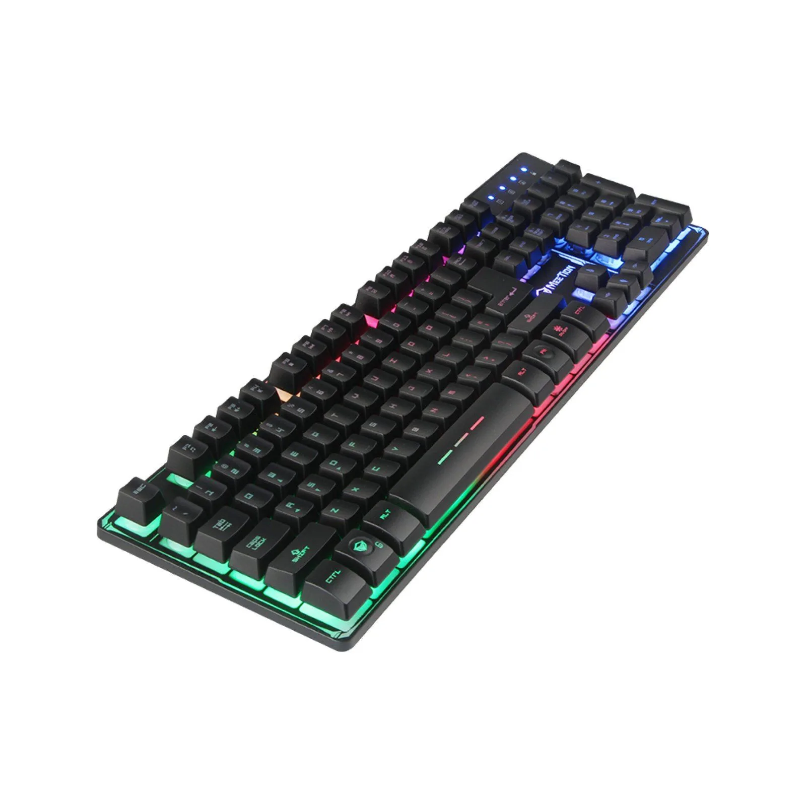 كيبورد Meetion K9300 بإضاءة خلفية بألوان قوس قزح