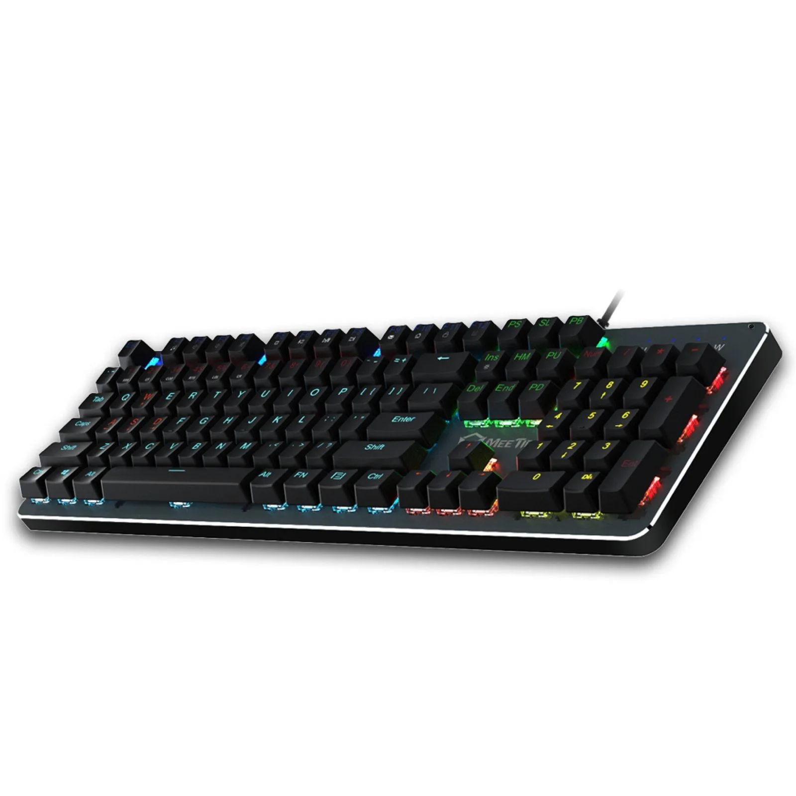 كيبورد ميكانيكي Meetion MK007 PRO بمفاتيح قابلة للتبديل وإضاءة RGB