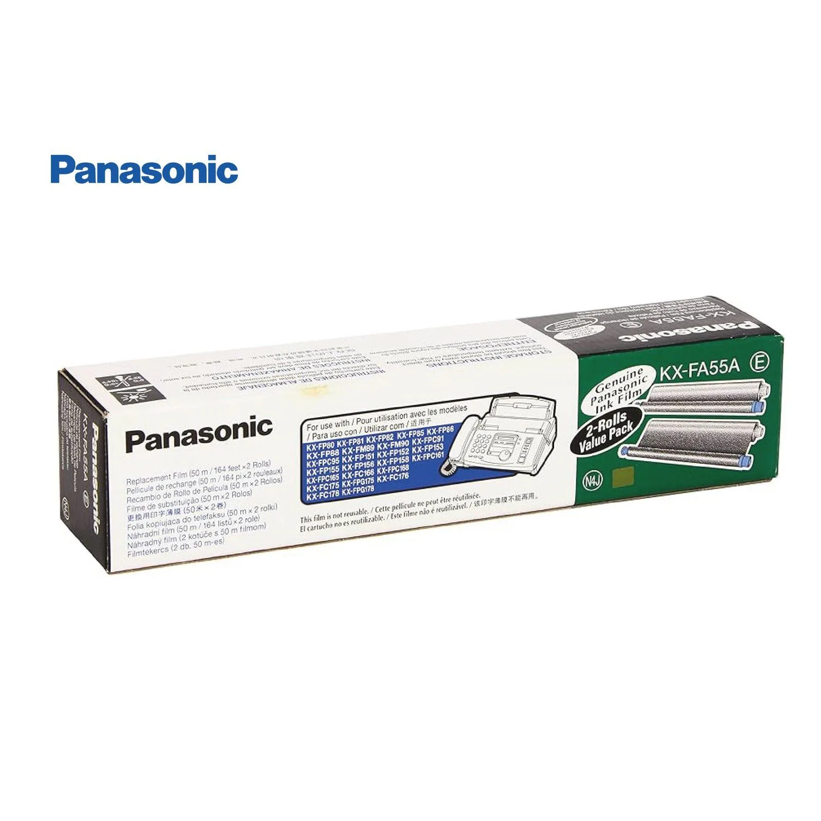 Panasonic KX-FA55A FAX Film ink Thermal Genuine 2-Roll/Box