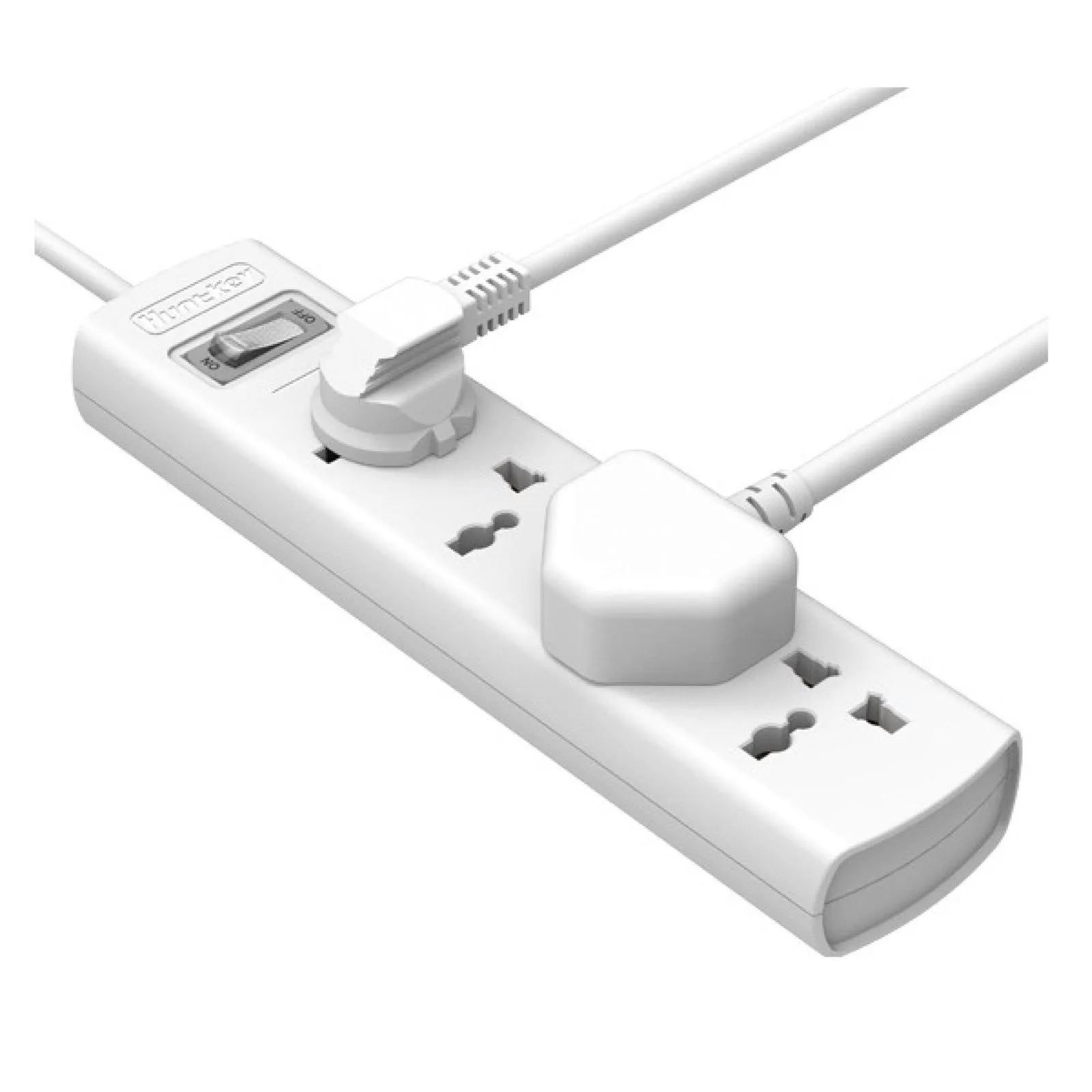 مشترك كهرباء Huntkey SZM401 UK بأربعة مقابس عالمية 10 أمبير - طول 1.5 متر