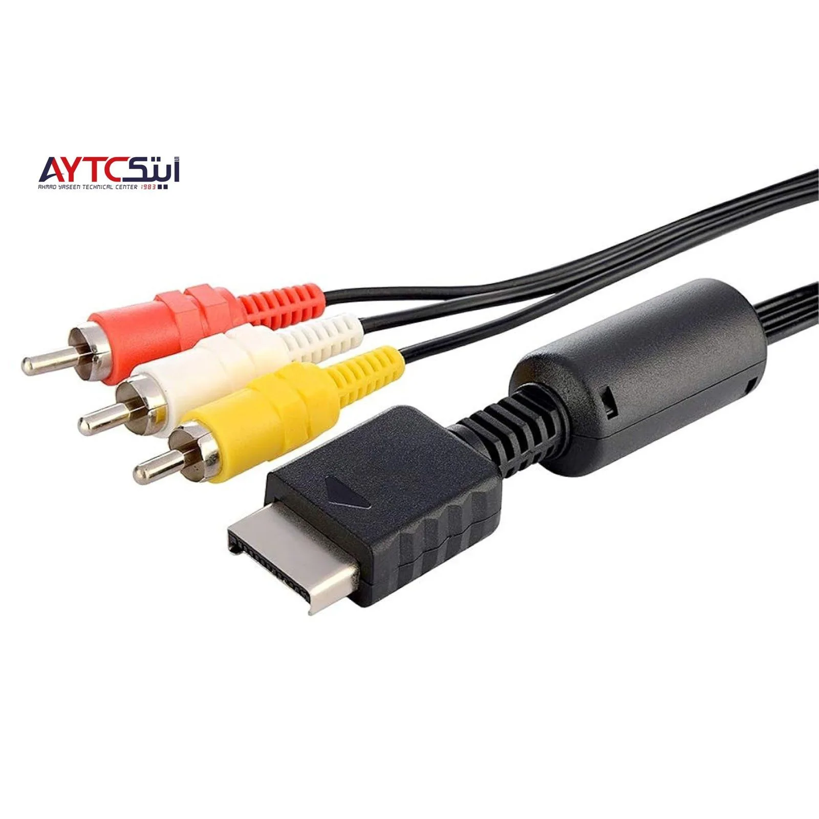كابل AV ثلاثي الرؤوس 3RCA لجهاز PS2 بطول 1.5 متر