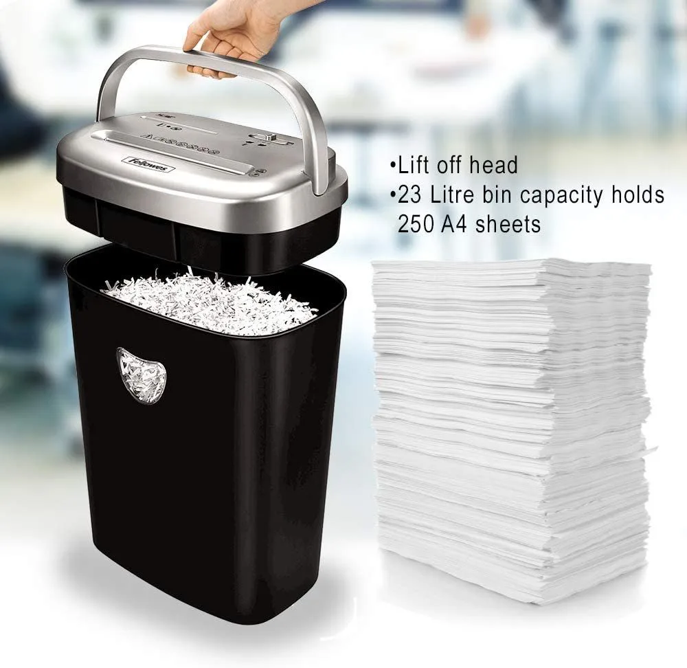 Fellowes Powershred 53C Shredder, Cross Cut, Shreds 10 Sheets