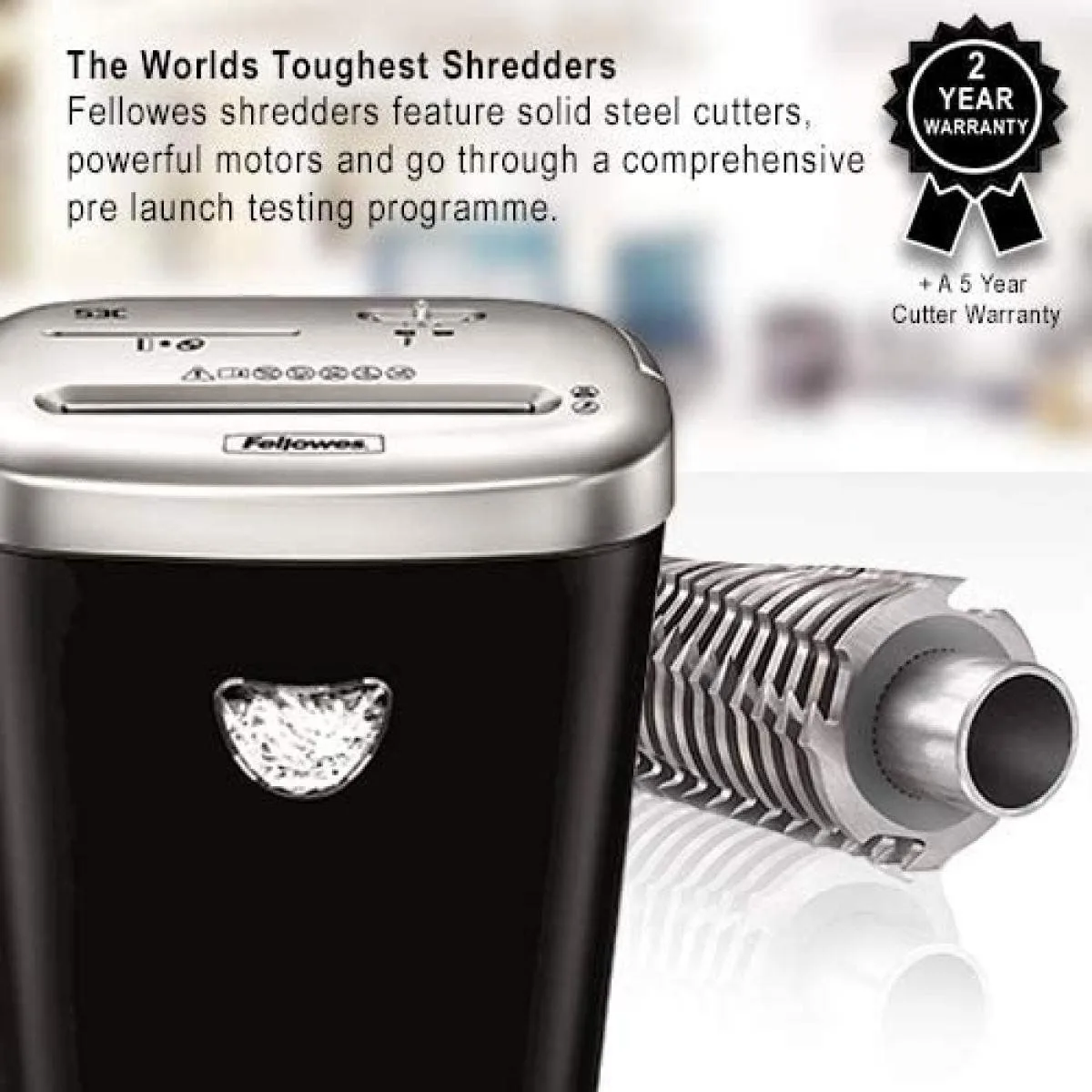 Fellowes Powershred 53C Shredder, Cross Cut, Shreds 10 Sheets