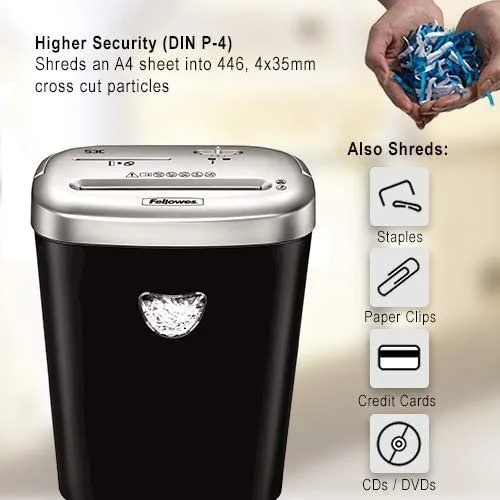 Fellowes Powershred 53C Shredder, Cross Cut, Shreds 10 Sheets