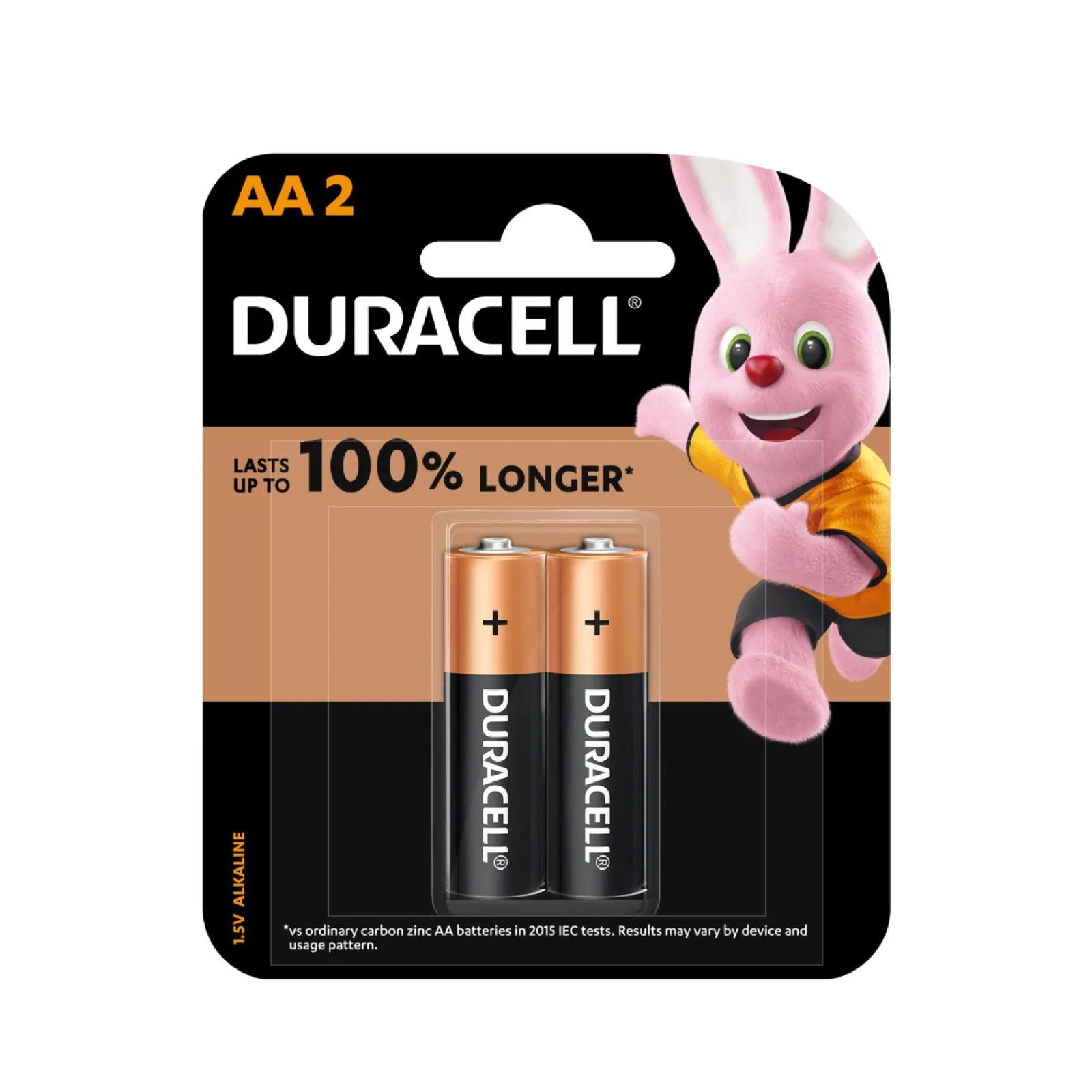 بطاريات DURACELL قلوية حجم AA (LR6) بجهد 1.5 فولت - عبوة قطعتين