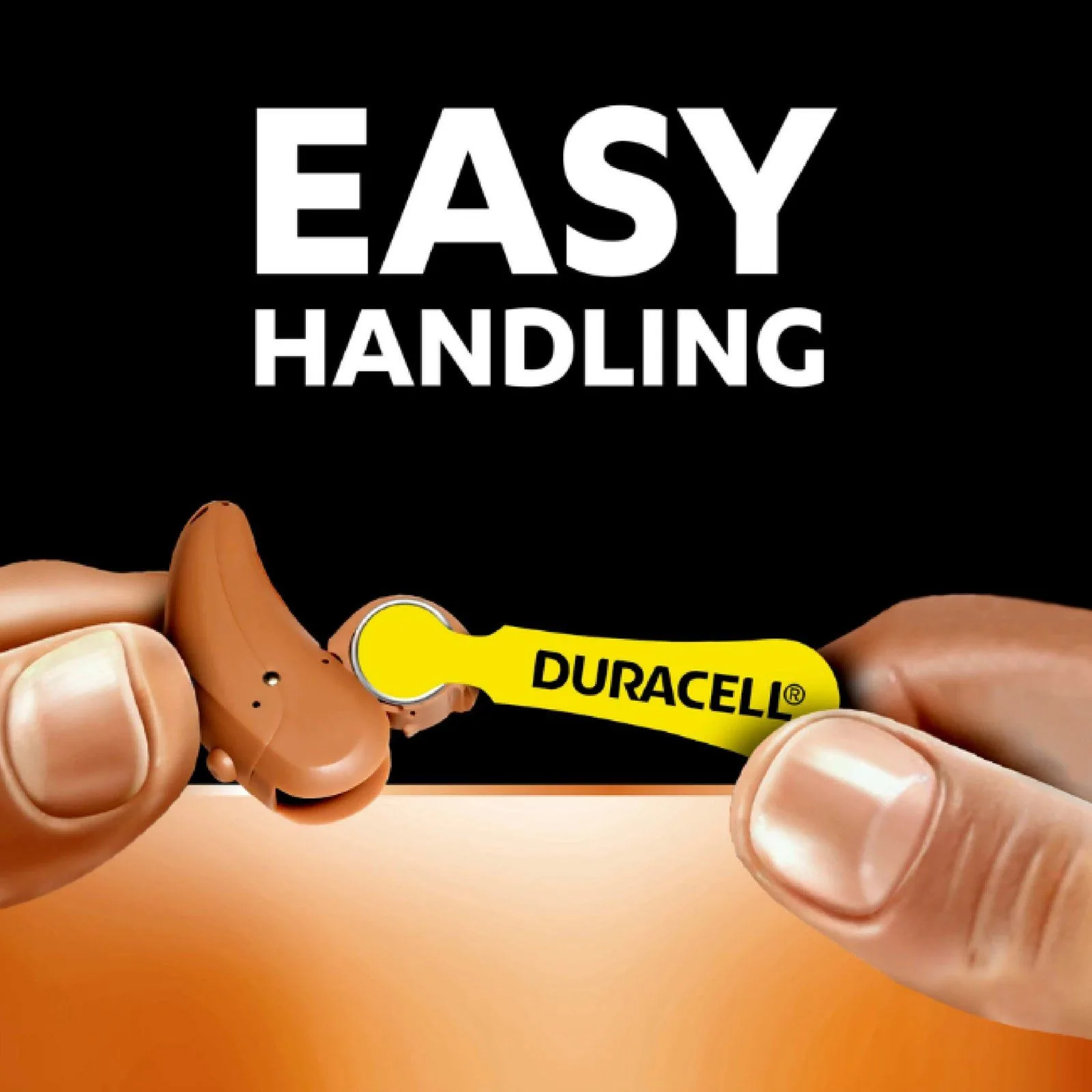 بطاريات سماعات الأذن الطبية DURACELL ActivAir مقاس 10 (PR70) زنك هوائي 1.45 فولت - عبوة 6 قطع