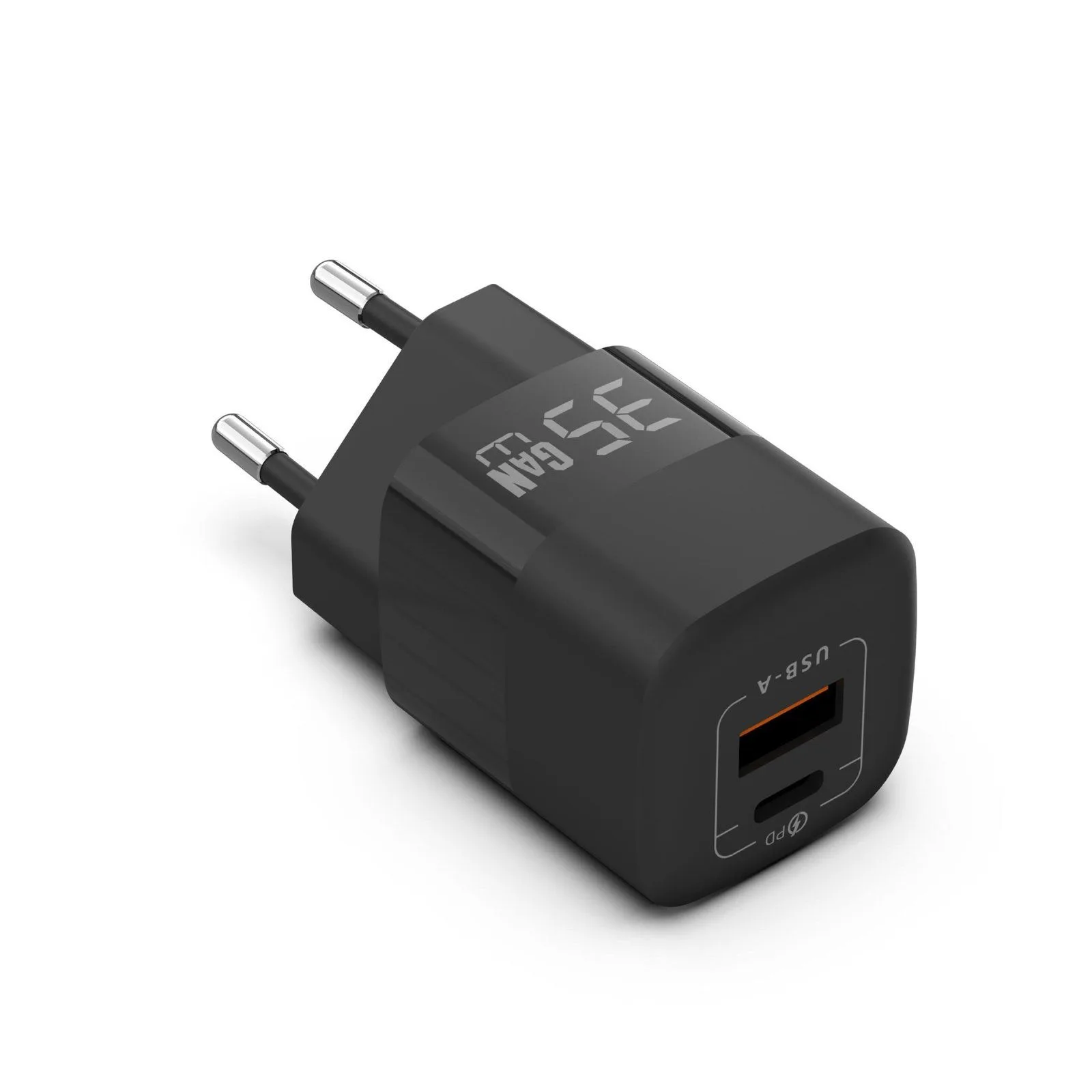 شاحن LITO LT-G01 بتقنية GaN بمنفذي Type-C وUSB-A - قدرة 35 واط