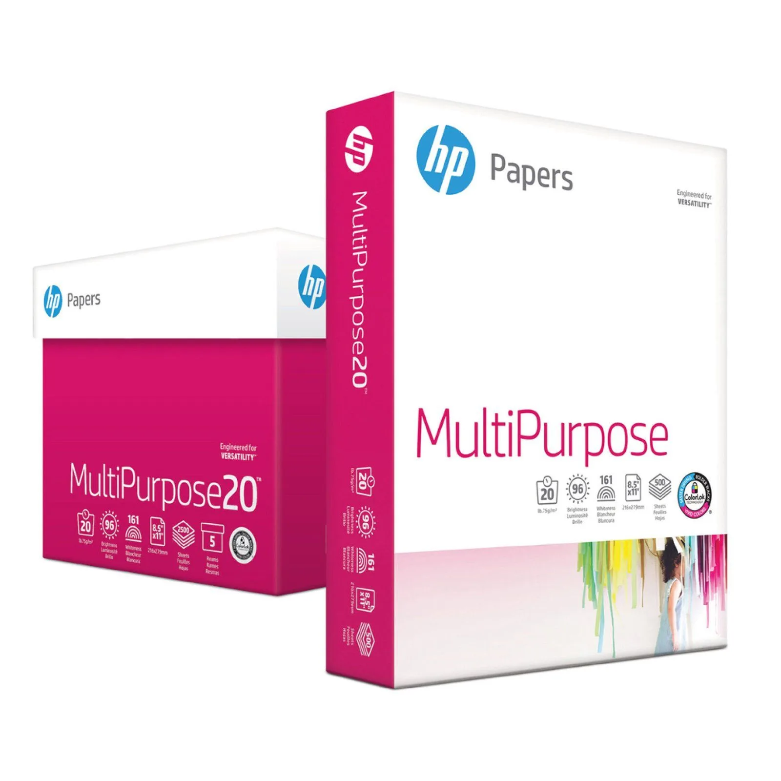 A4 HP Multipurpose Copy/Print White Paper 80gsm 500 Sheets High-Quality