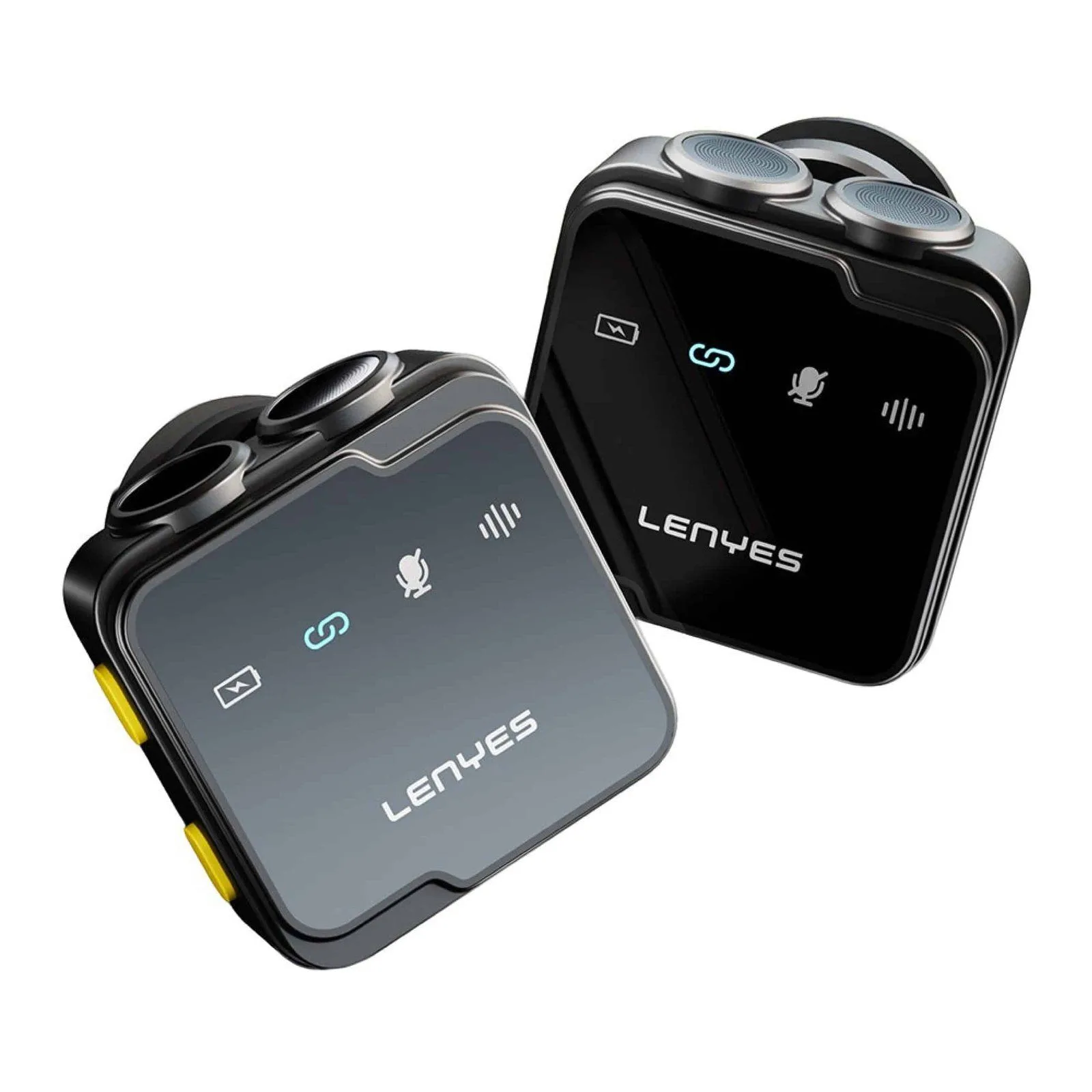 ميكروفون لاسلكي Lenyes LM205 بموصلي Type-C وLightning مع عزل الضوضاء
