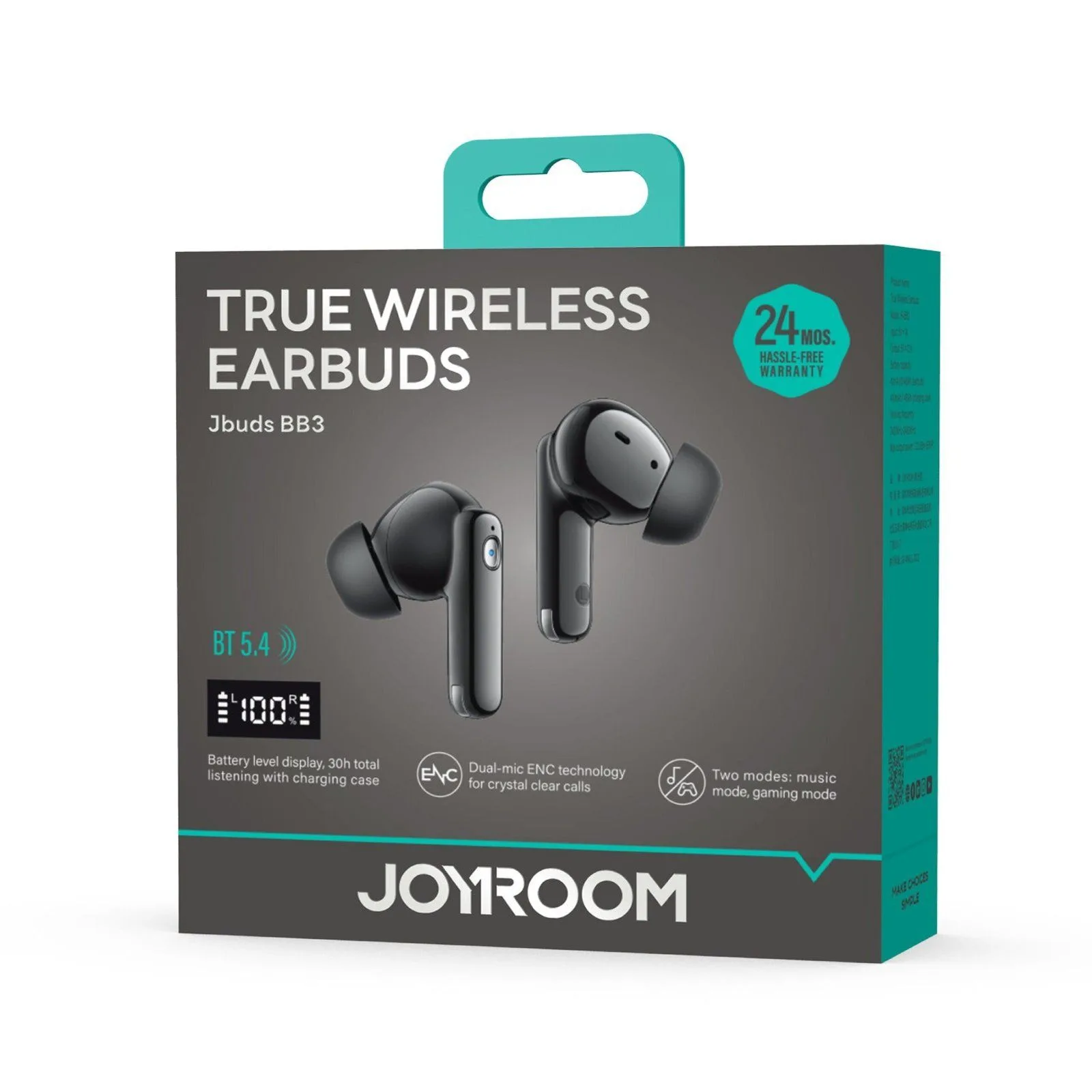 Joyroom Jbuds BB3 ENC True Wireless Earbuds - Black