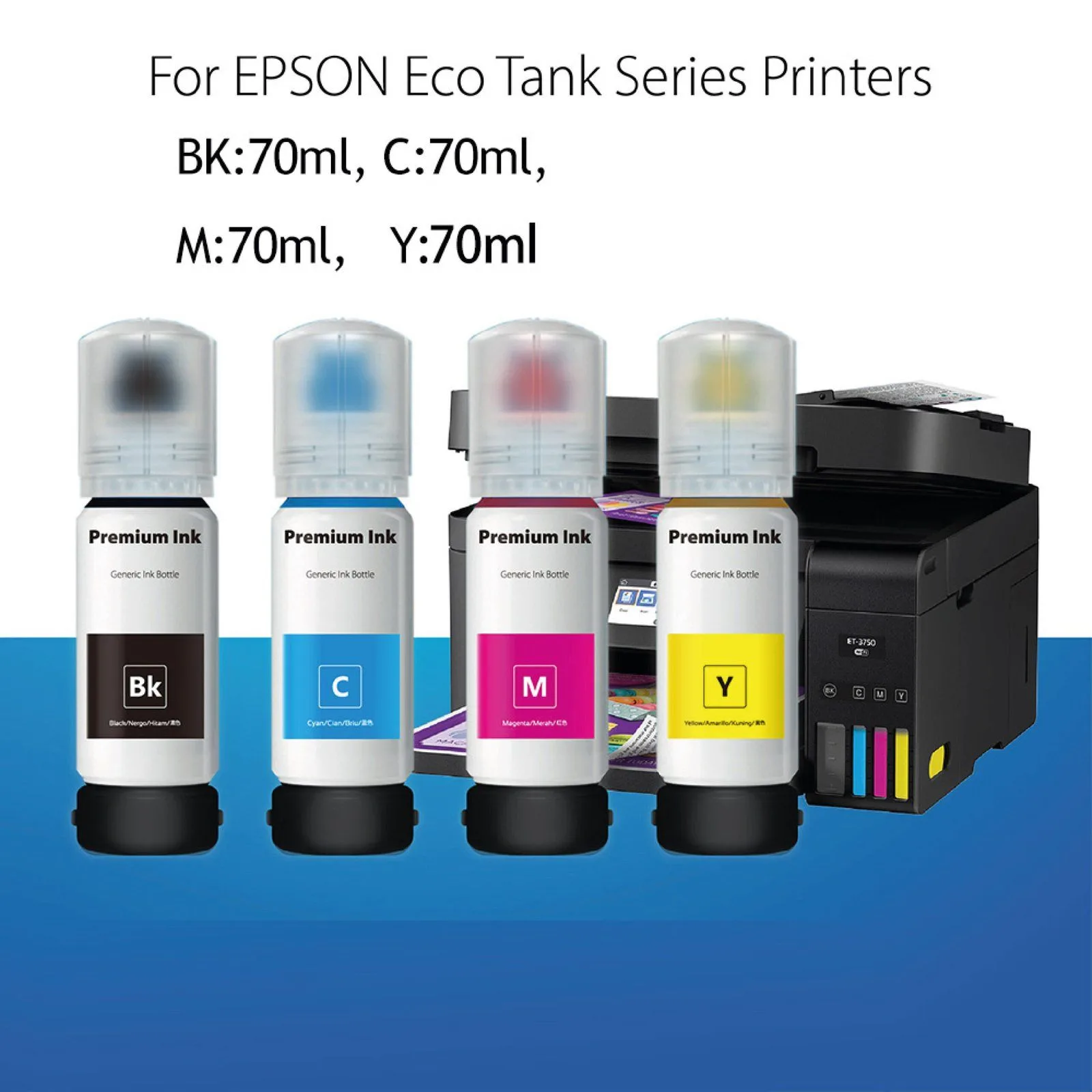 عبوة حبر متوافقة ممتازة لطابعات Epson 103 سعة 70 مل - أسود