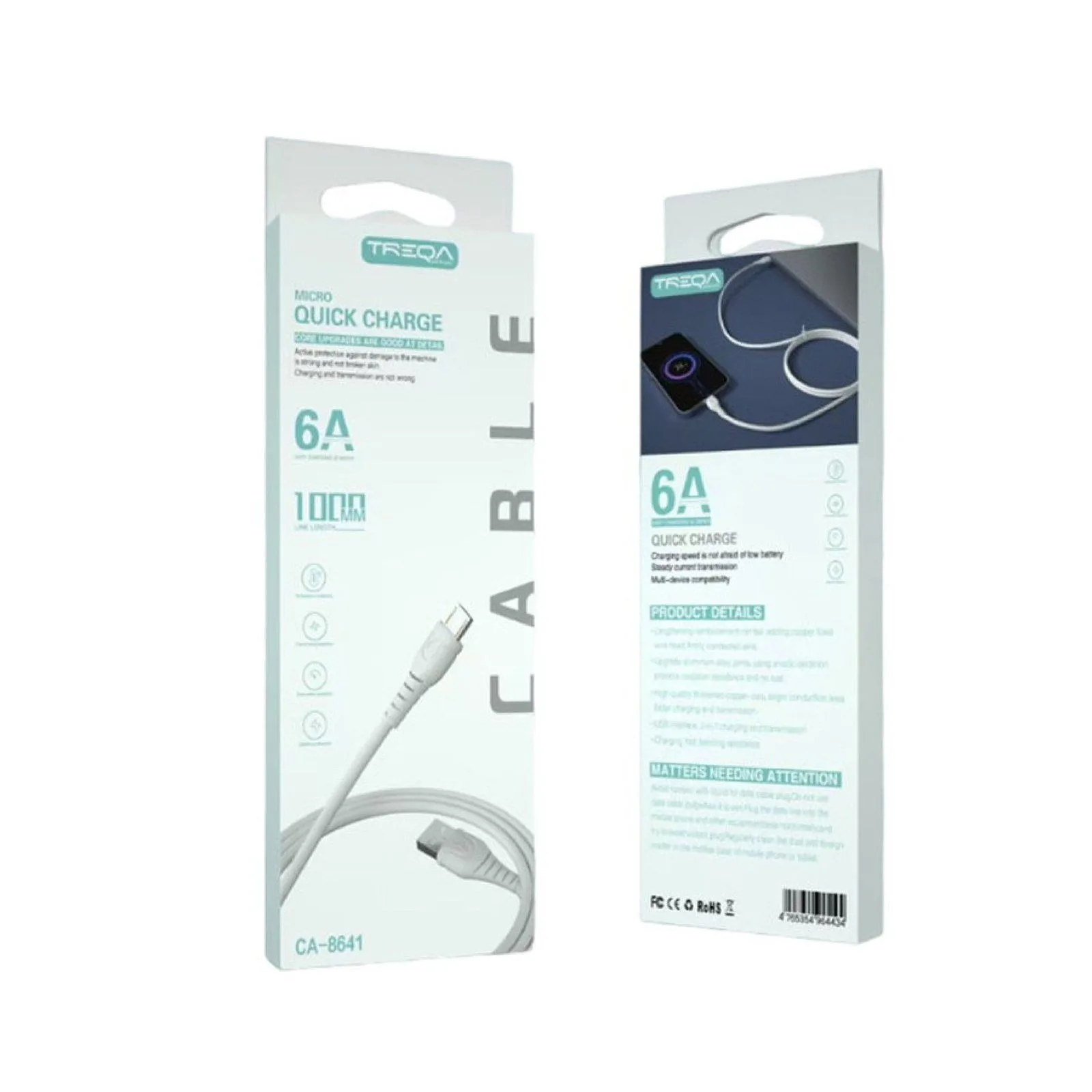TREQA CA-8641 USB-A to Micro Cable