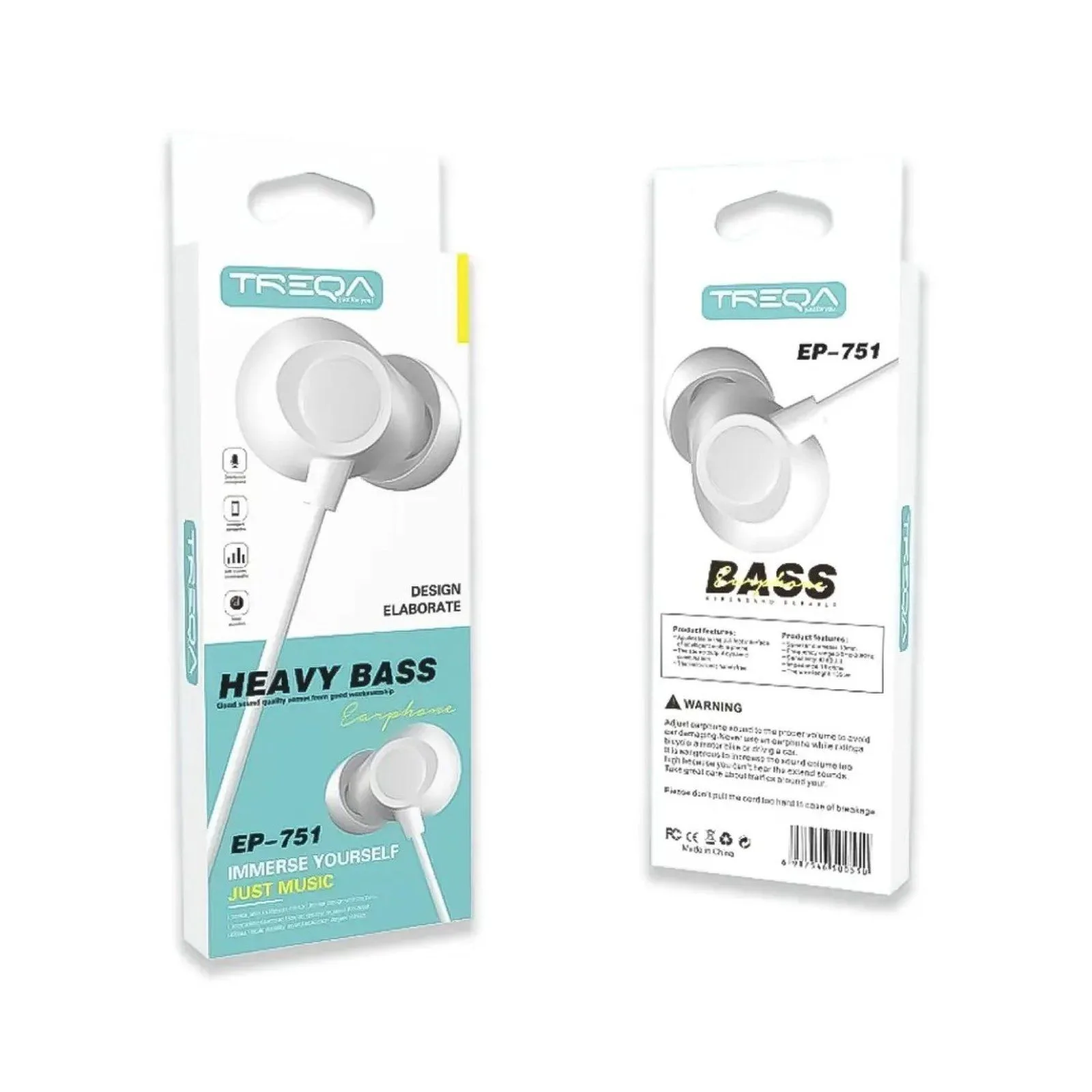 TREQA EP-751 In-Ear Wired Earphones