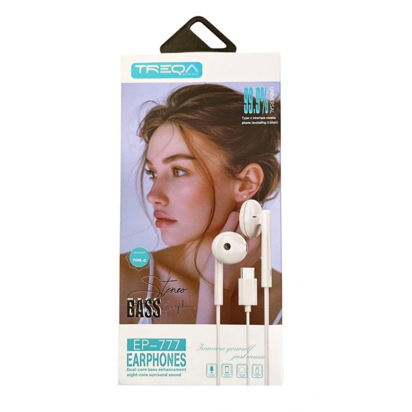 TREQA EP-777 Type-C Half in-Ear Wired Earphones
