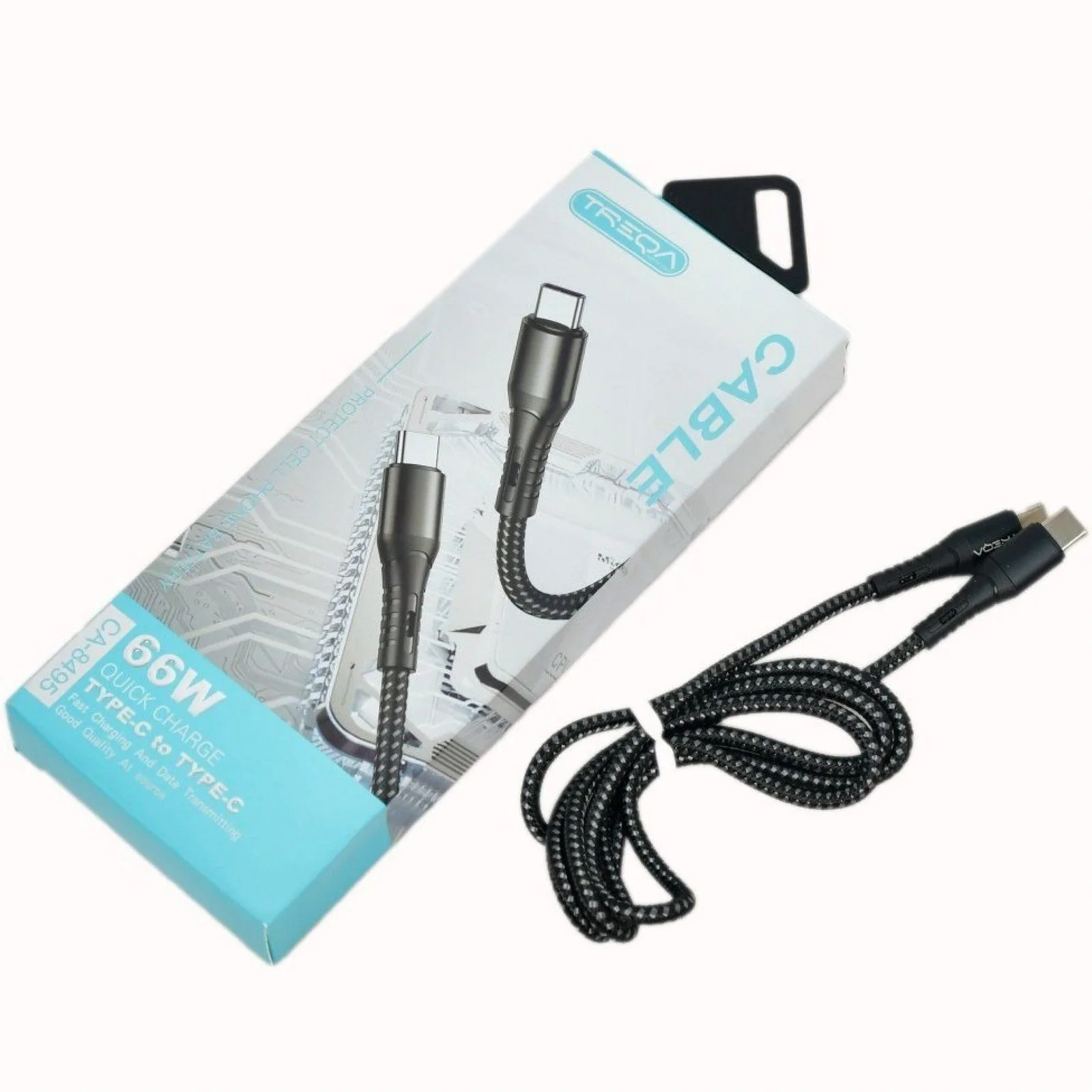 TREQA CA-8495 Type-C to Type-C Cable - 66W