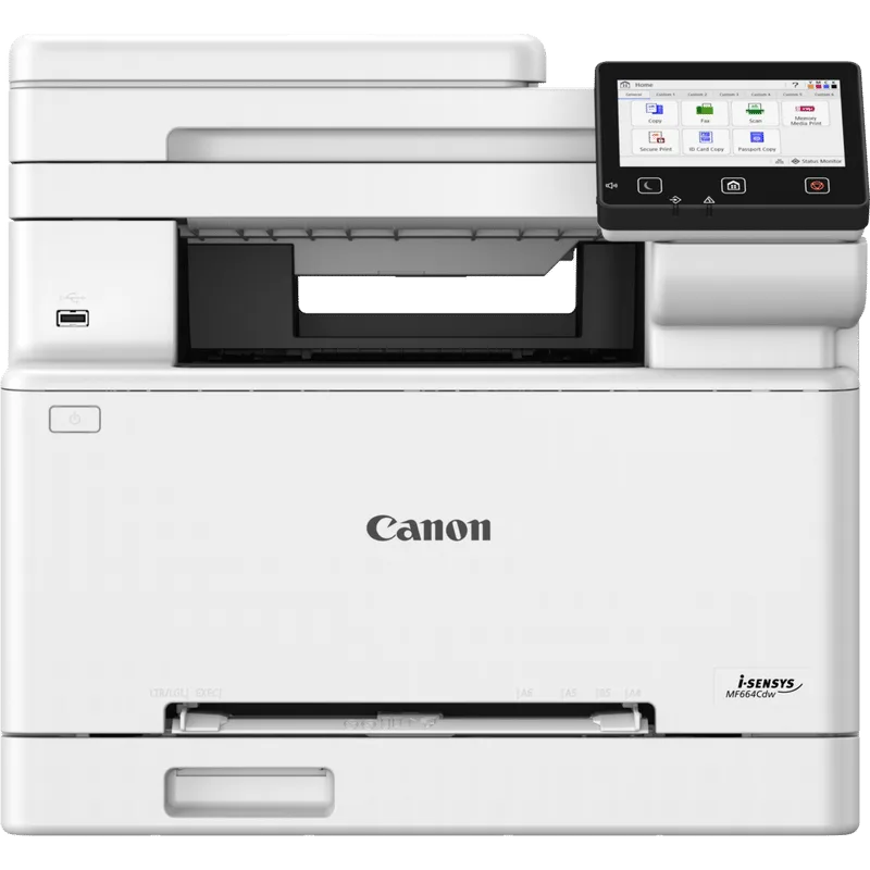 طابعة ليزر Canon i-SENSYS MF664Cdw ملونة متعددة الوظائف مع ADF وطباعة على الوجهين وWi-Fi