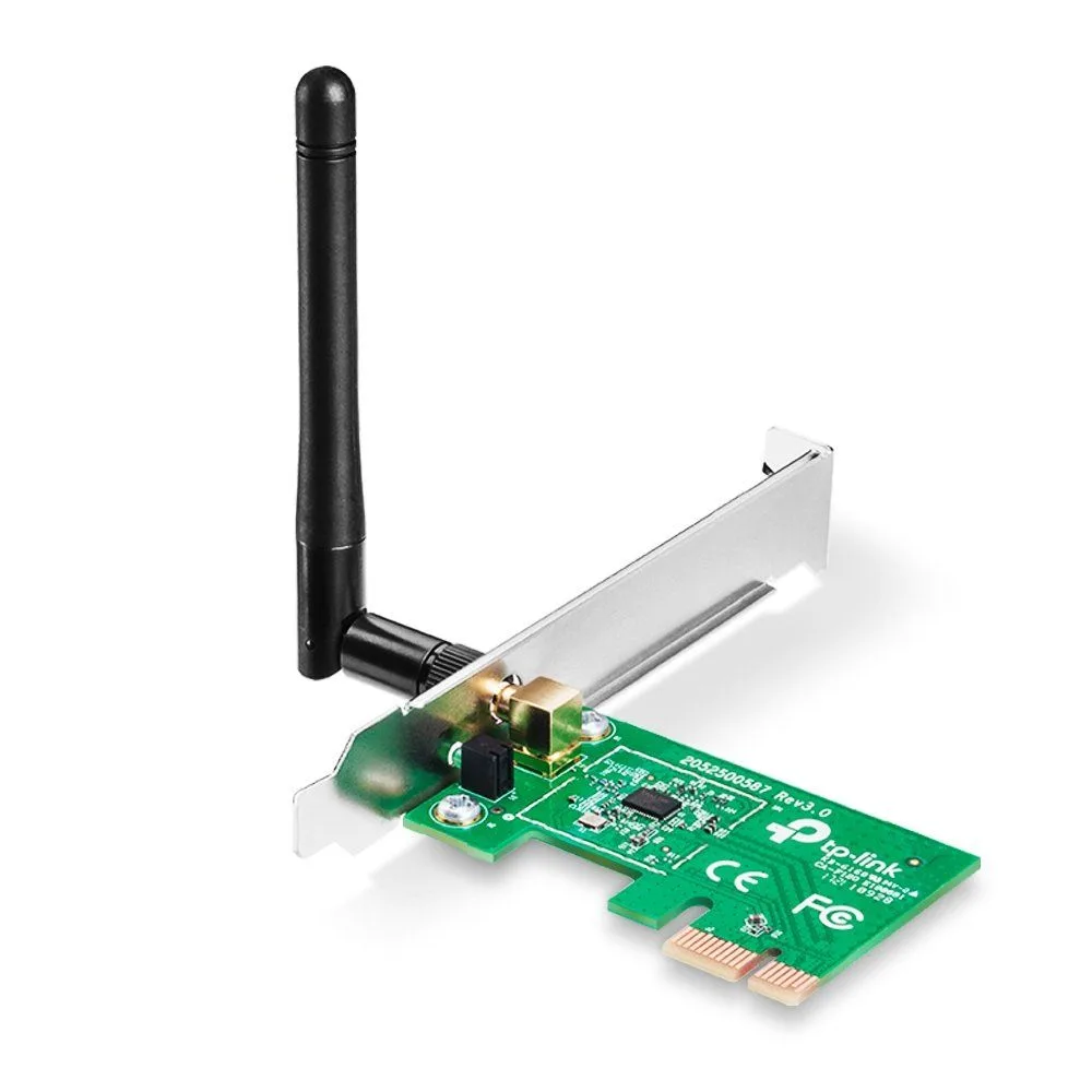 كرت شبكة لاسلكي TP-Link TL-WN781ND بمنفذ PCI Express بسرعة 150 ميجابت/ث