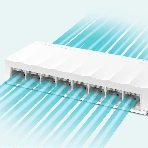 سويتش مكتبي TP-Link LS1008 بثمانية منافذ 10/100 ميجابت/ث