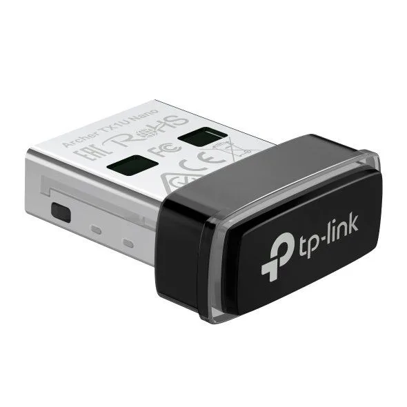 محوّل USB لاسلكي صغير TP-Link Archer TX1U Nano بتقنية Wi-Fi 6 AX300