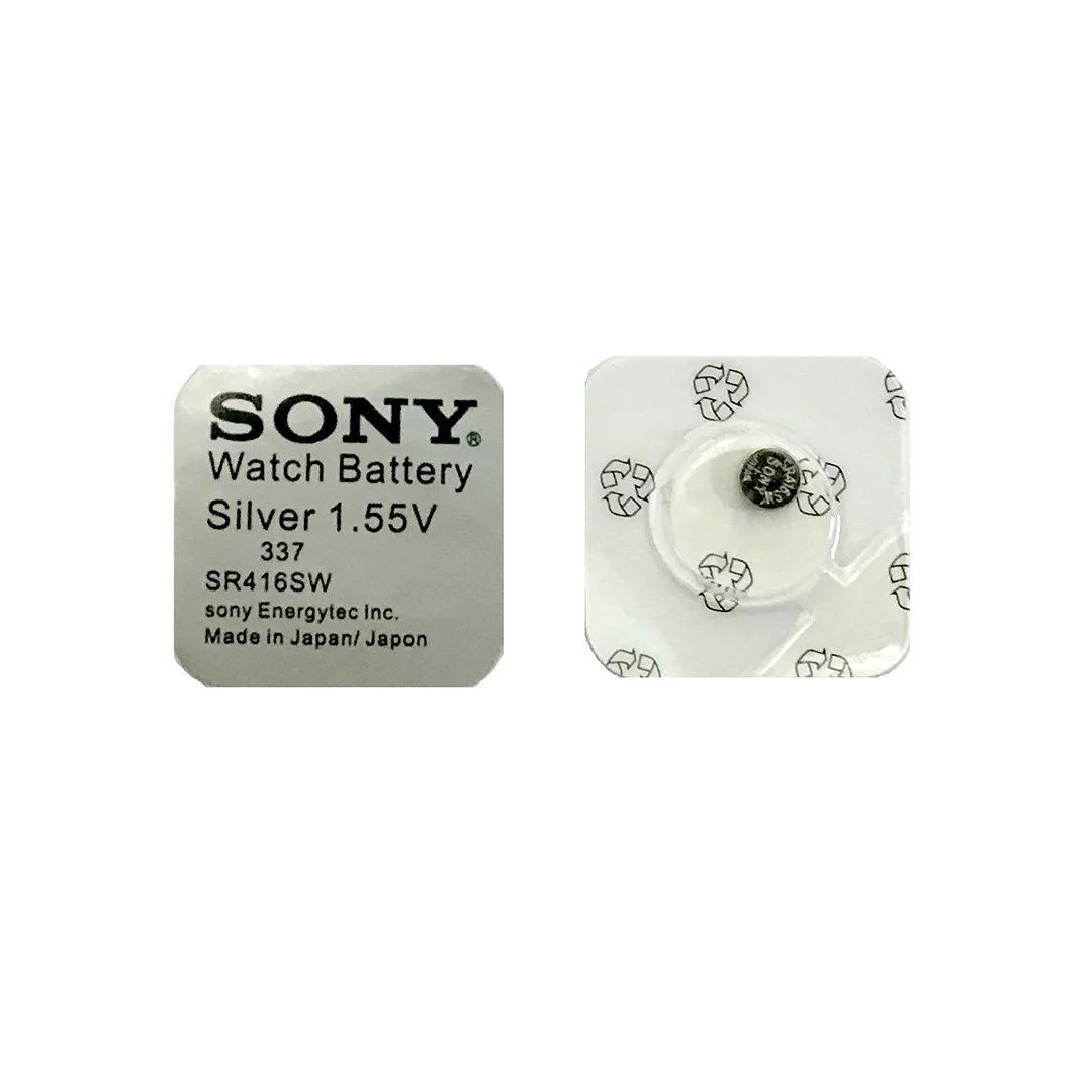 SONY 337 SR416SW Silver Oxide Batteries 1.55V - JAPAN