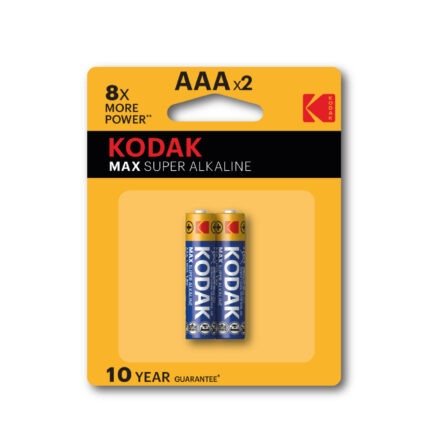 KODAK AAAx2 MAX Super Alkaline Batteries 1.5V / 2-Packs