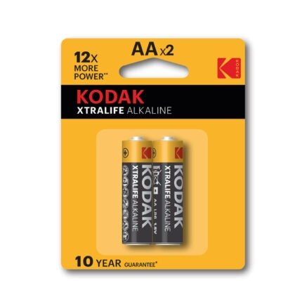 KODAK AAx2 XTRALIFE ALKALINE Batteries 1.5V / 2-Packs
