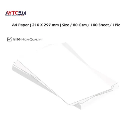 White Paper A4 Size  Copy/Print 80gsm 100 Sheets High-Quality